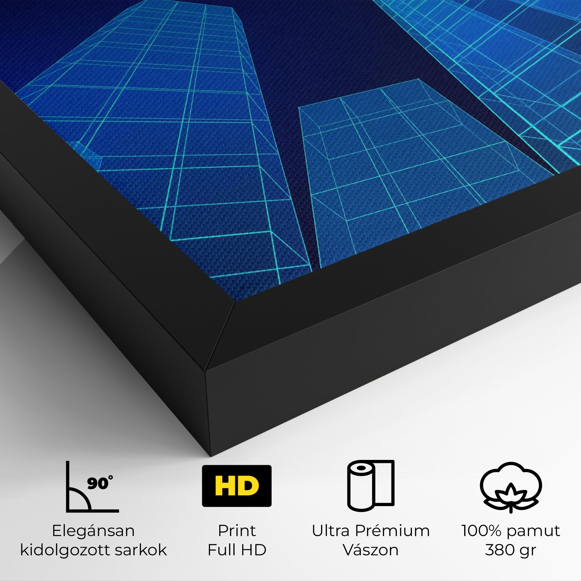 Vászonkép Blue Buildings mockup 4