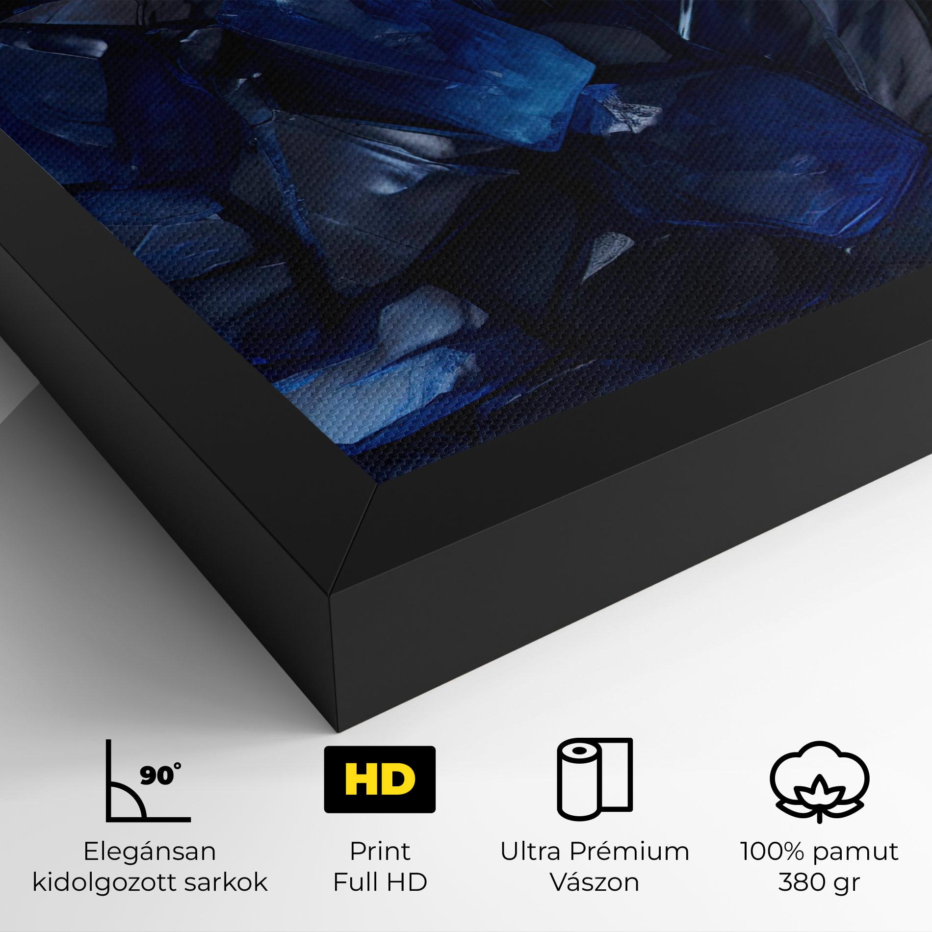 Vászonkép Blue Crystal Shape mockup 4