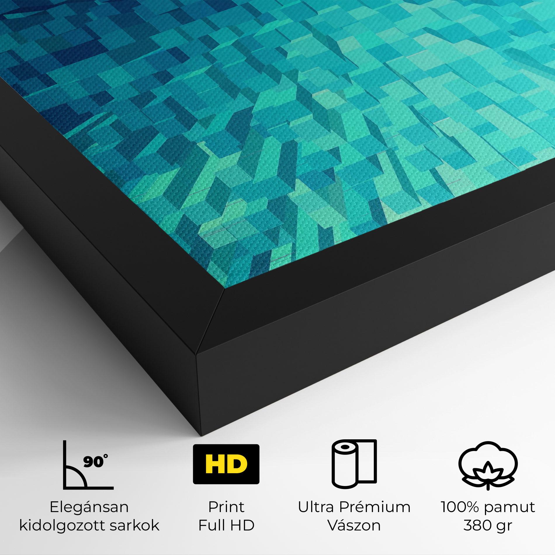 Vászonkép Blue Square Mix mockup 4