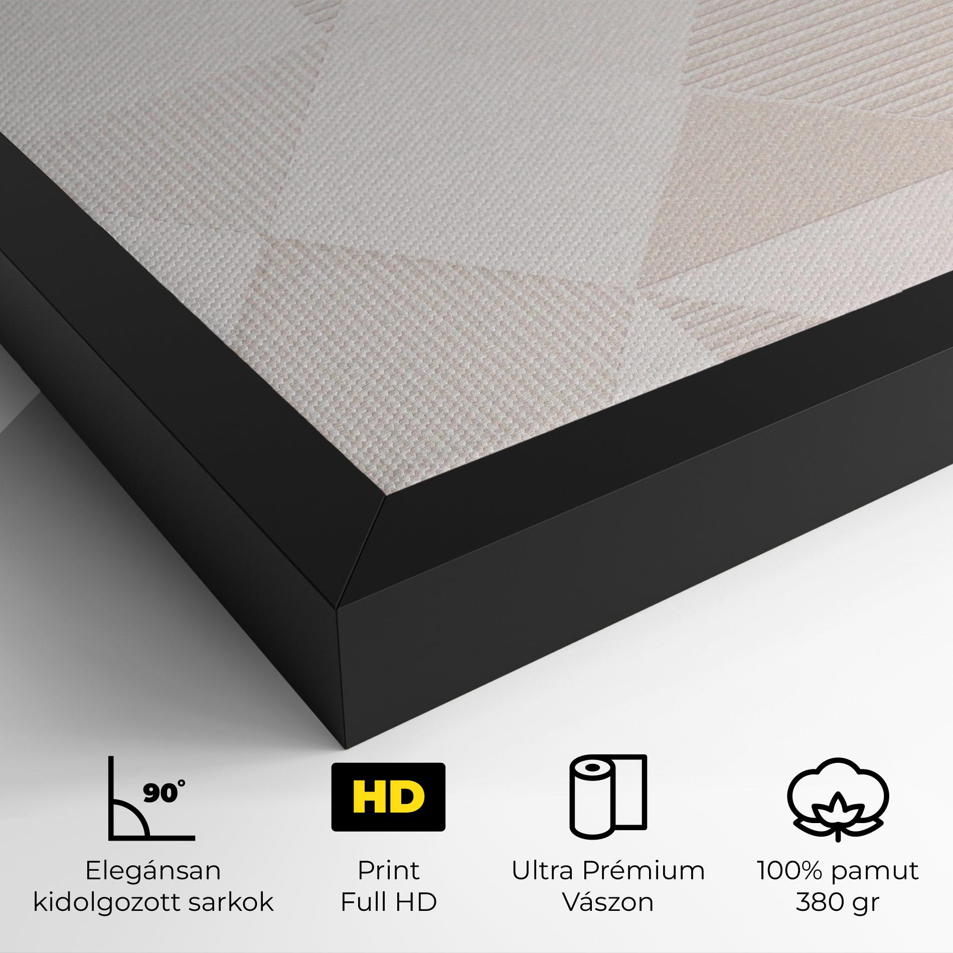 Vászonkép Light Cream Rhombus mockup 4