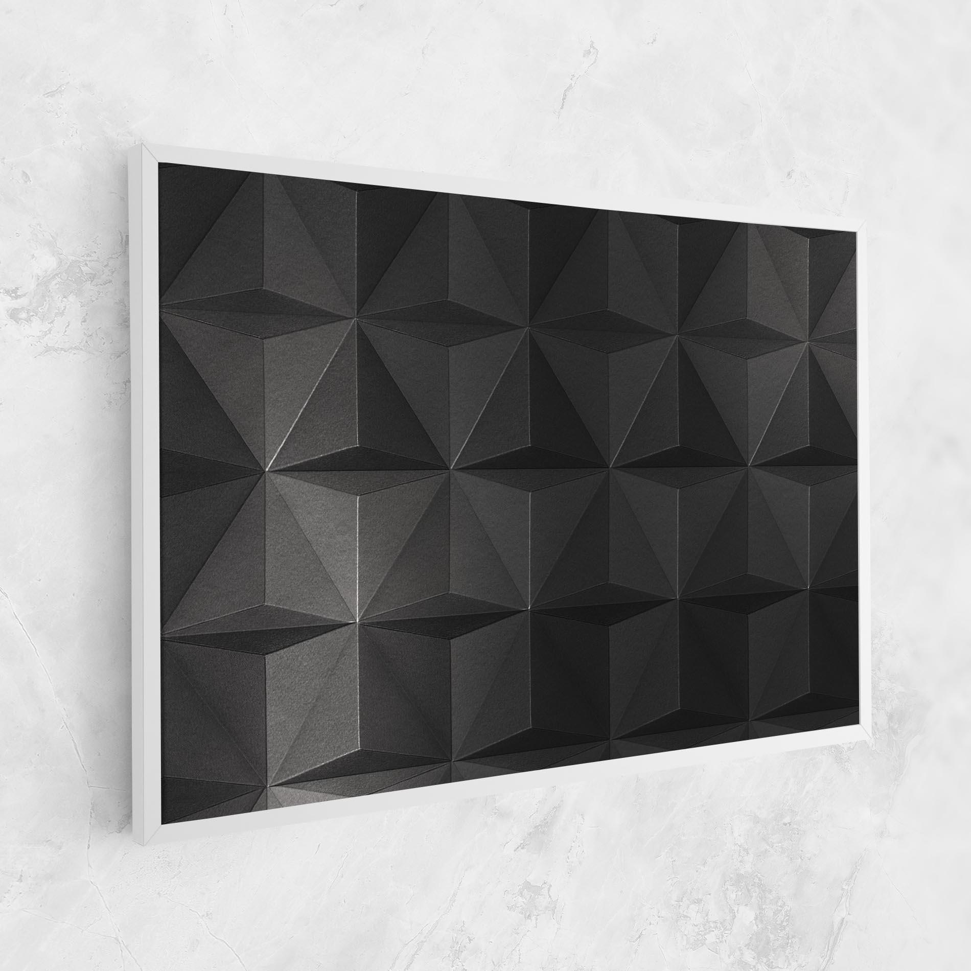 Vászonkép Black Shade Triangle mockup 1
