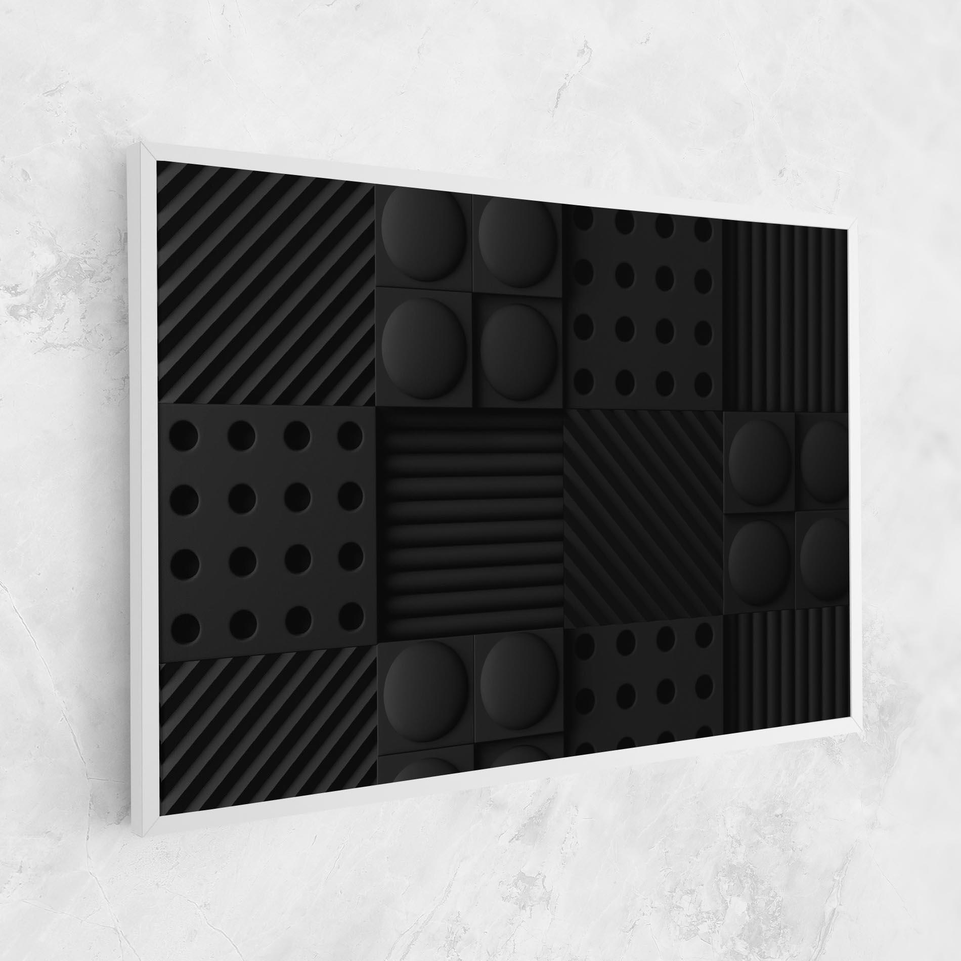 Vászonkép Black Square Circle mockup 1