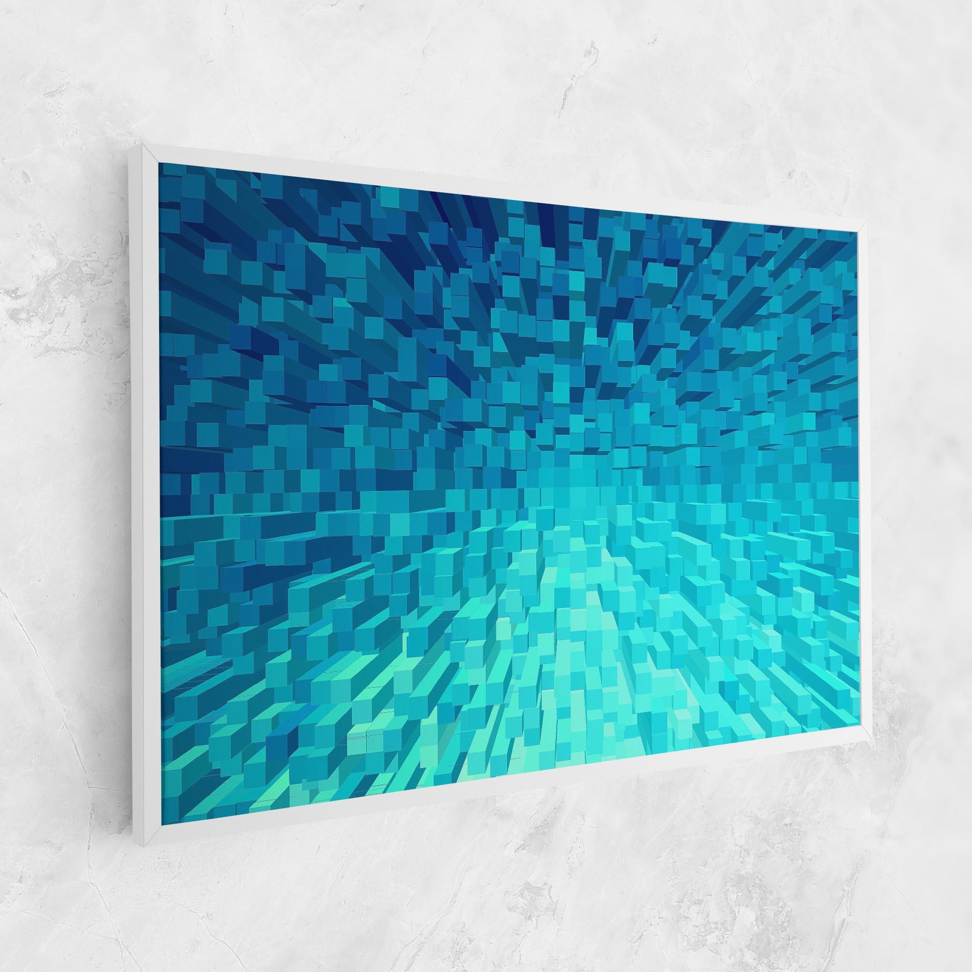 Vászonkép Blue Square Mix mockup 1