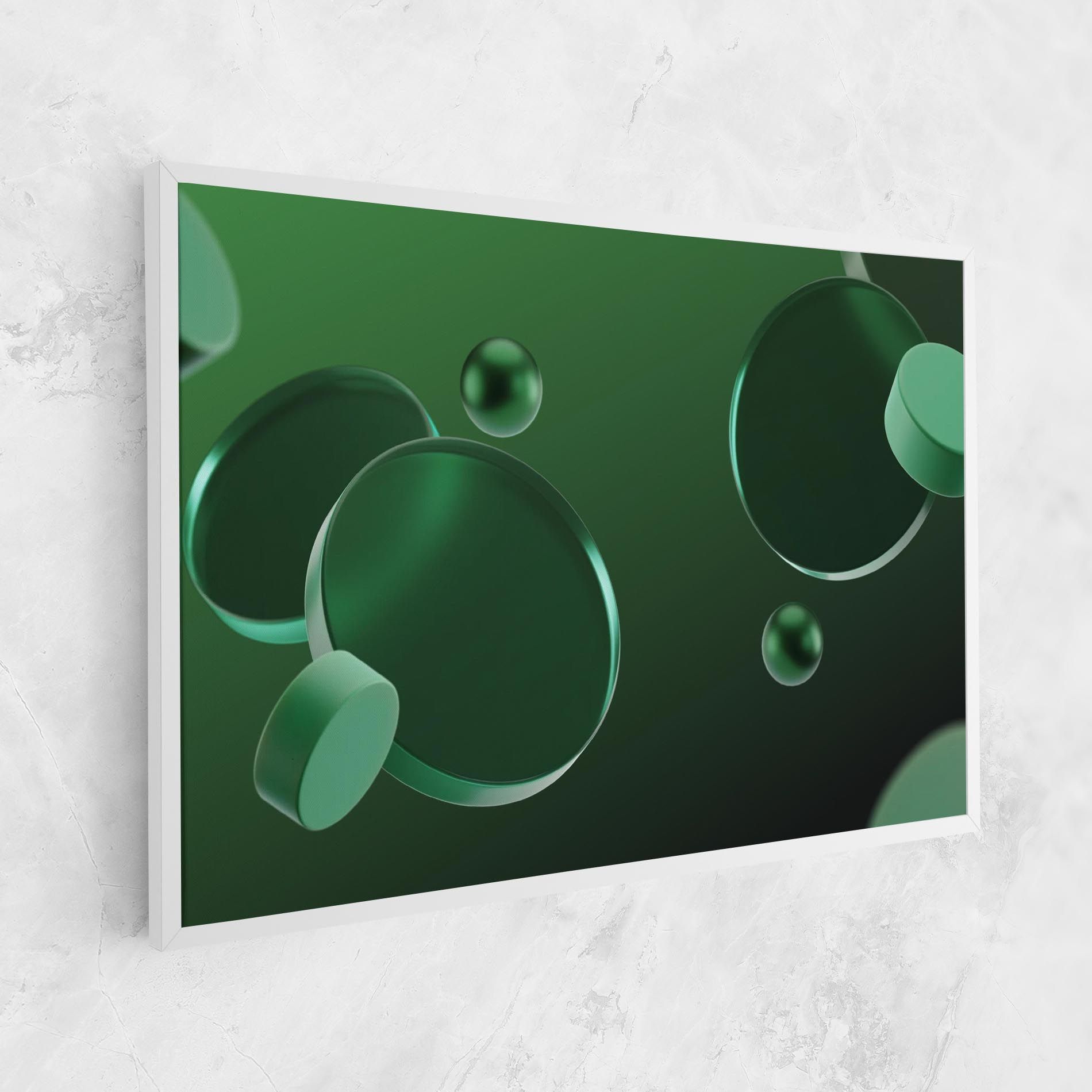 Green Circle Floating mockup 1