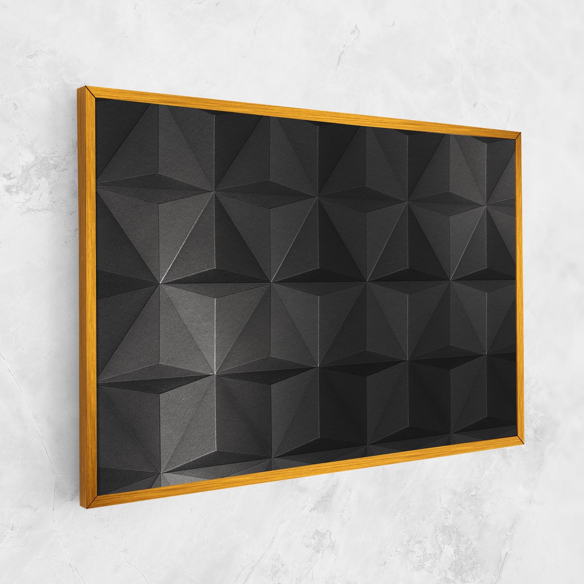 Vászonkép Black Shade Triangle mockup 1