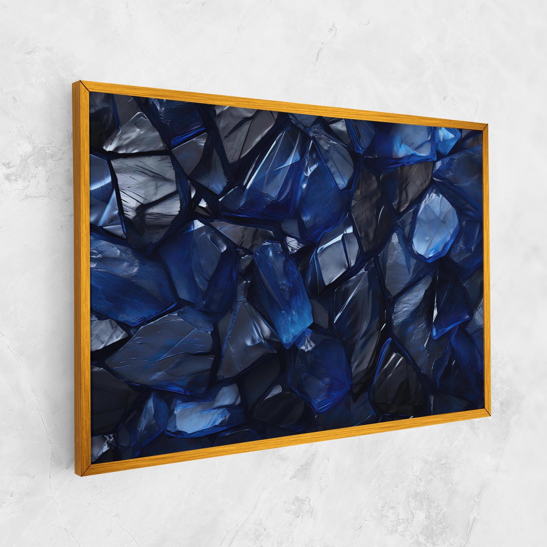 Vászonkép Blue Crystal Shape mockup 1