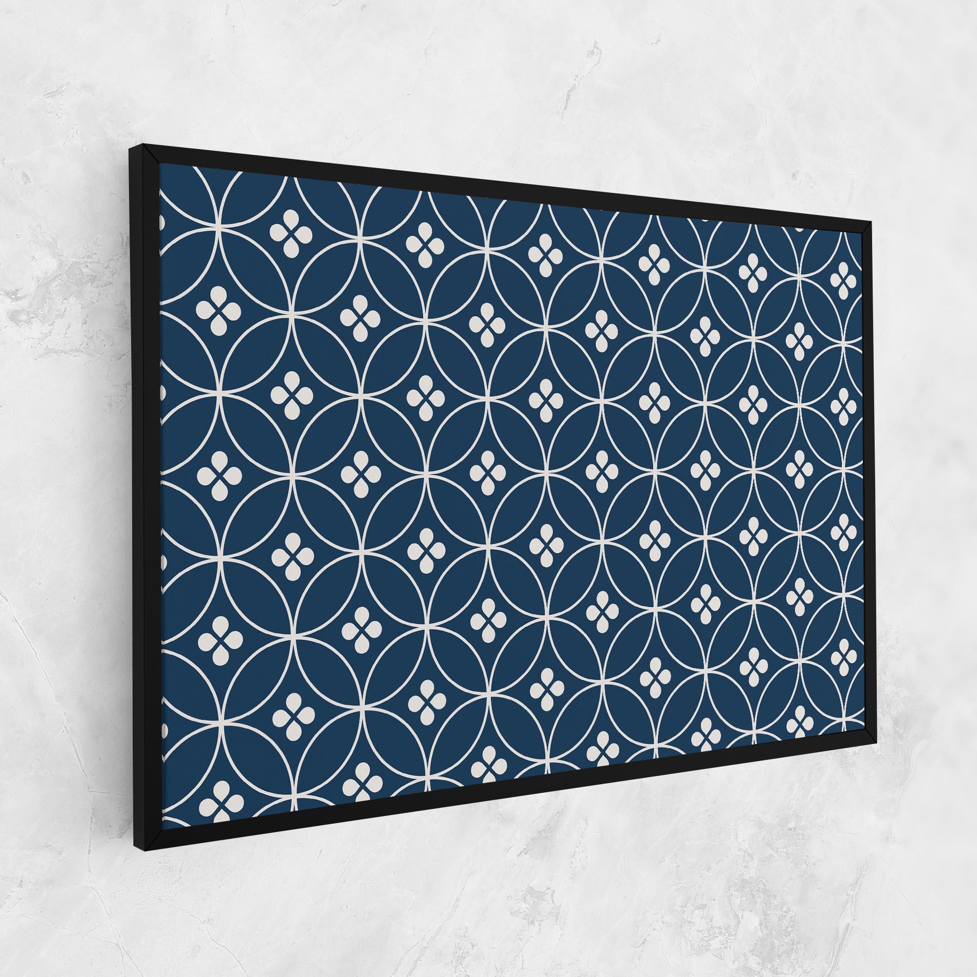 Vászonkép Blue Circle mockup 1