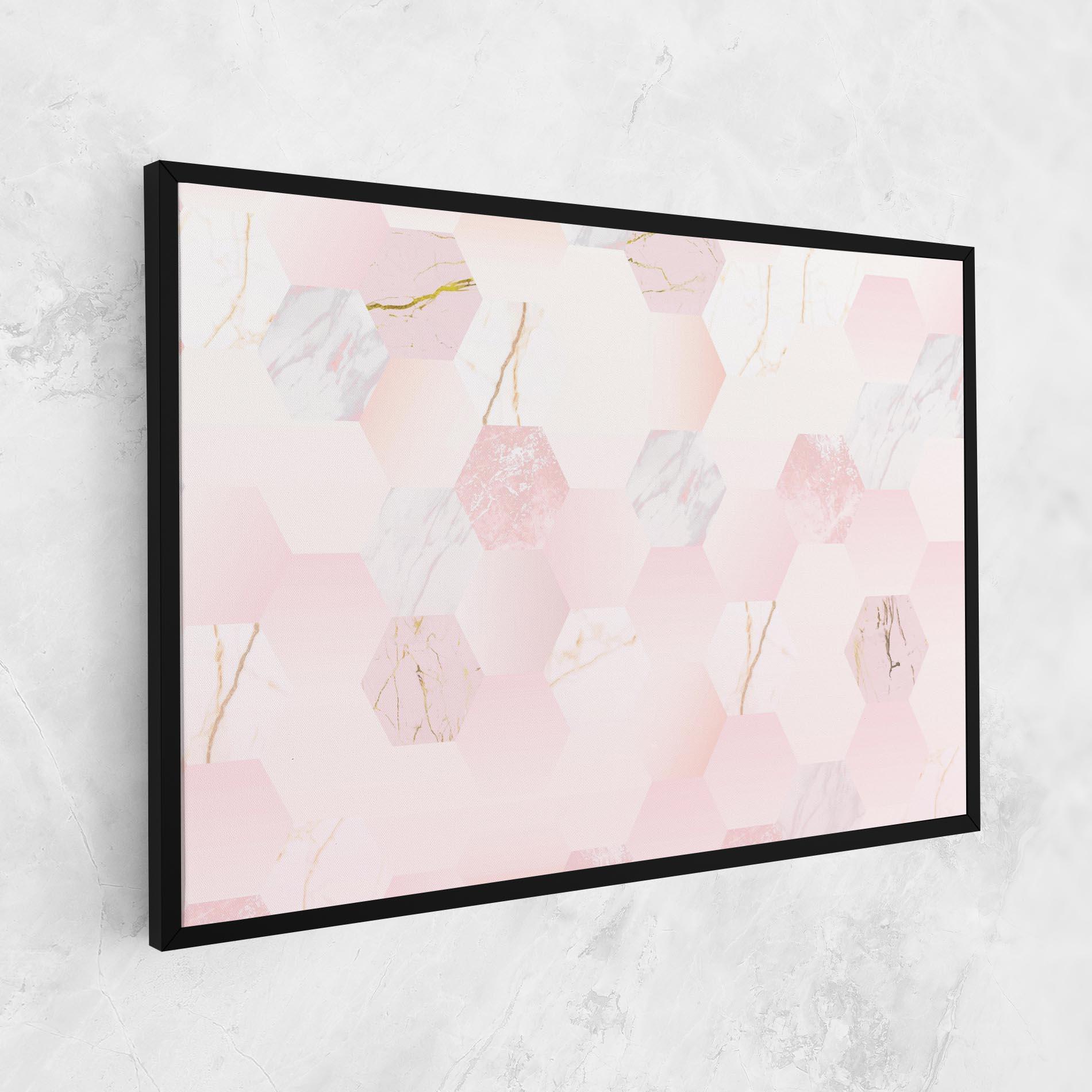Vászonkép Pink Hexanon mockup 1