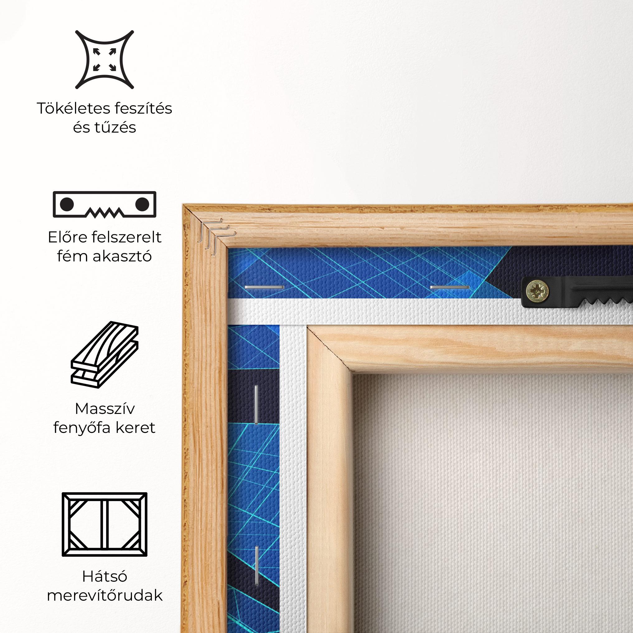 Vászonkép Blue Buildings mockup 5