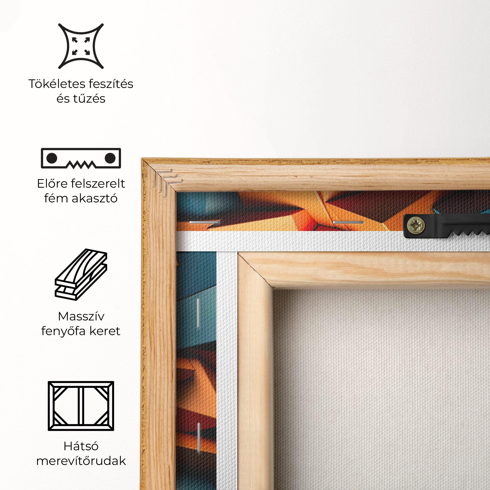 Vászonkép Multicolor Triangle mockup 5