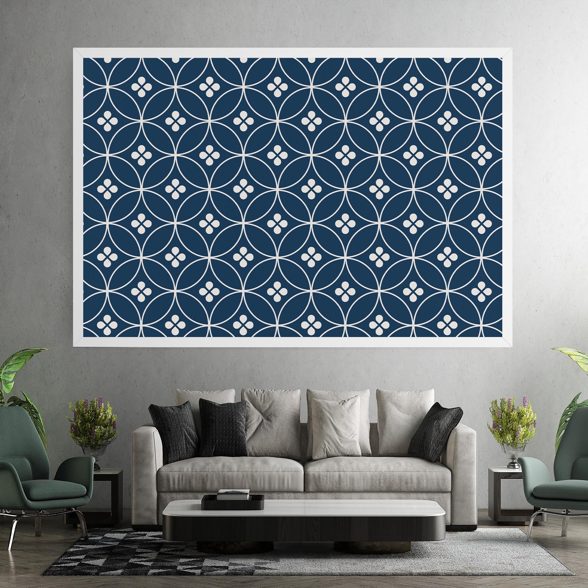 Vászonkép Blue Circle mockup 7