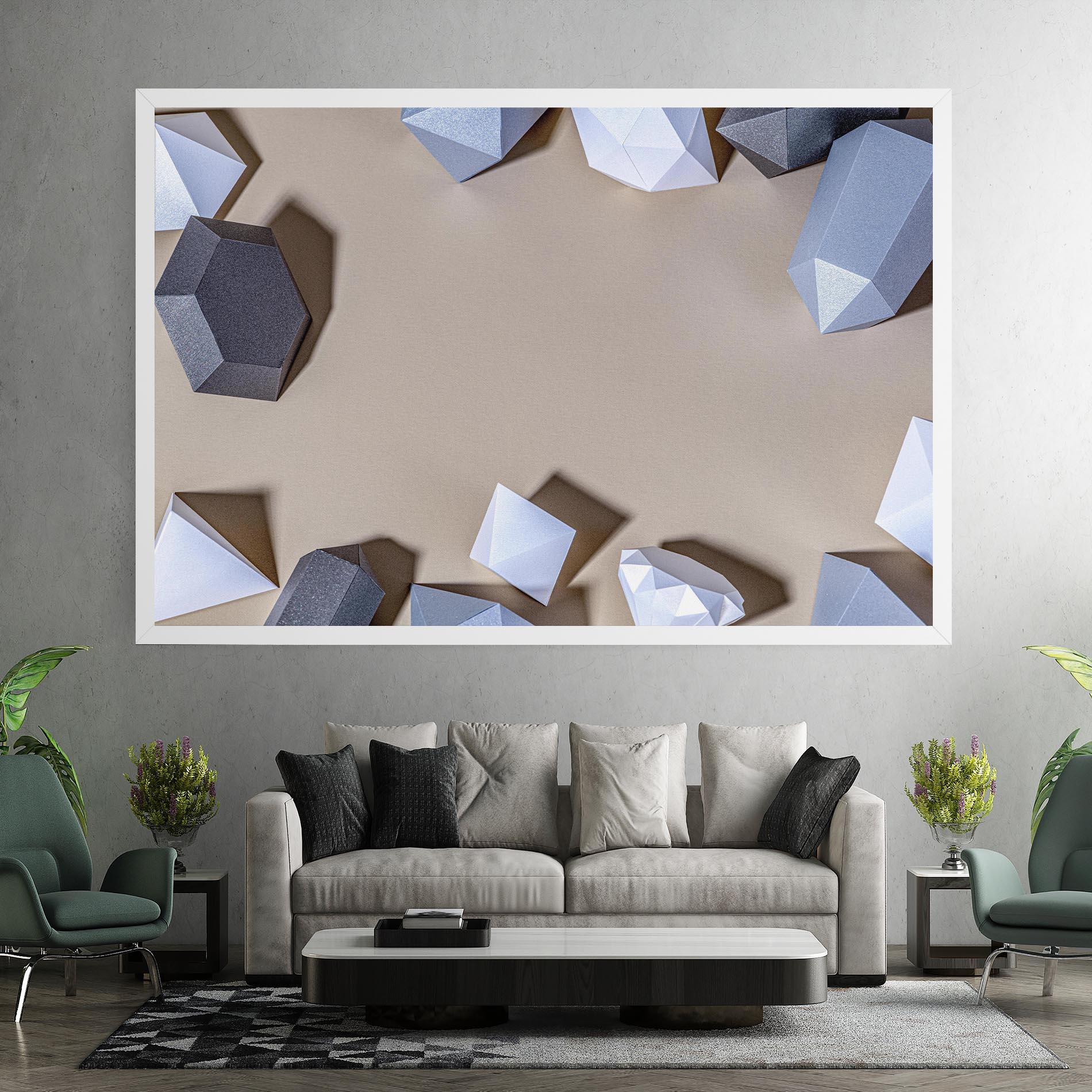 Vászonkép Geometric 3d Shapes mockup 7