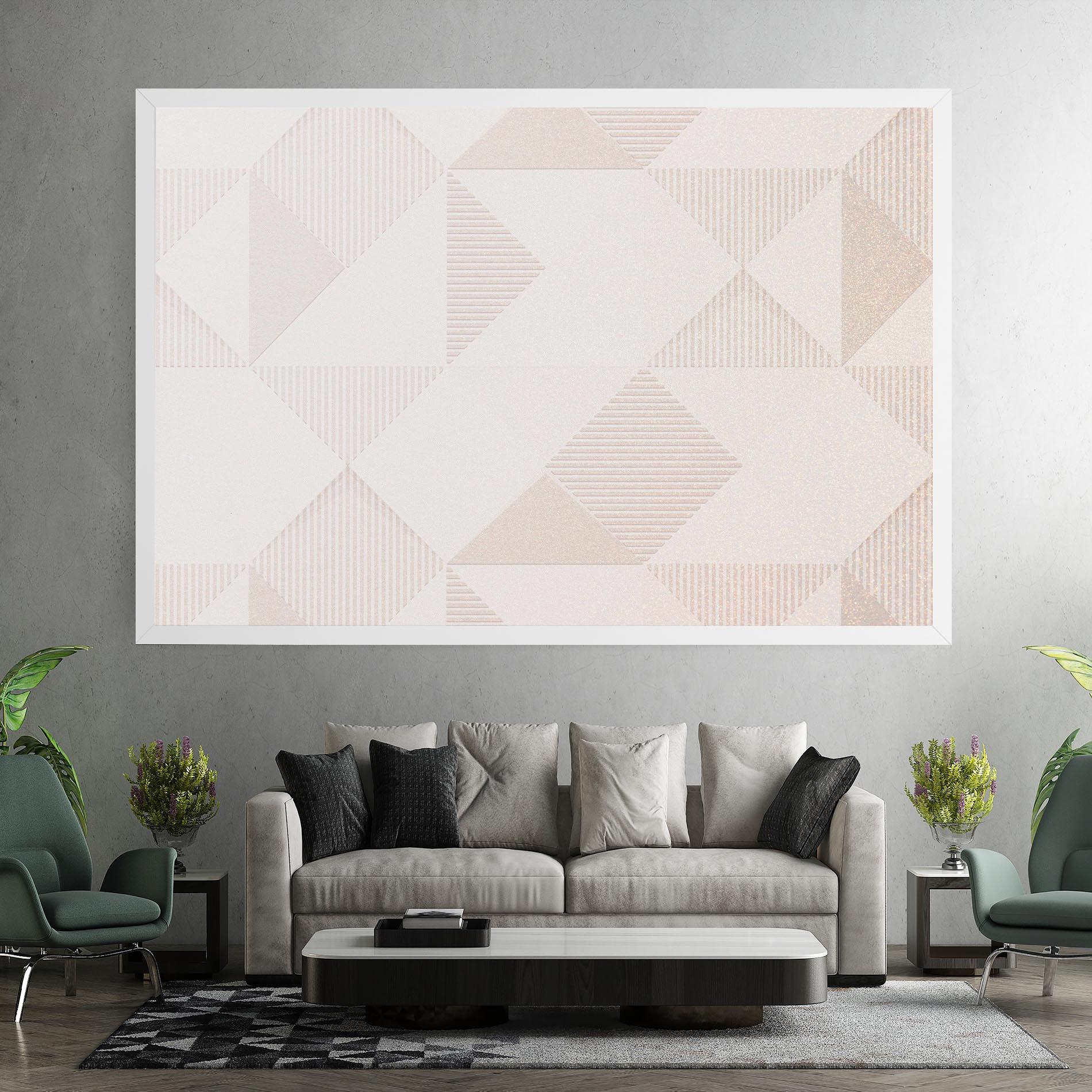 Vászonkép Light Cream Rhombus mockup 7