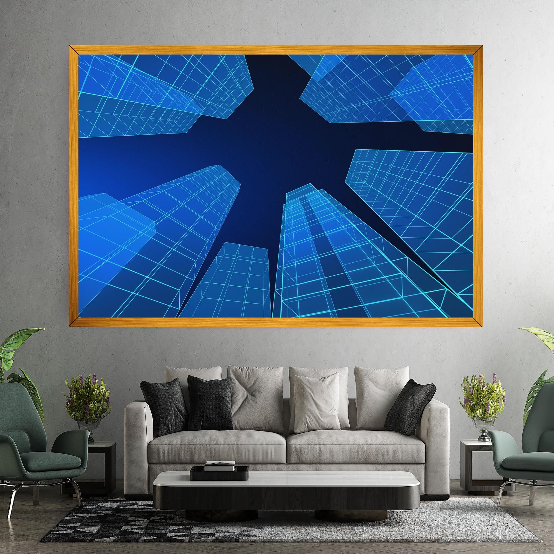 Blue Buildings mockup 7