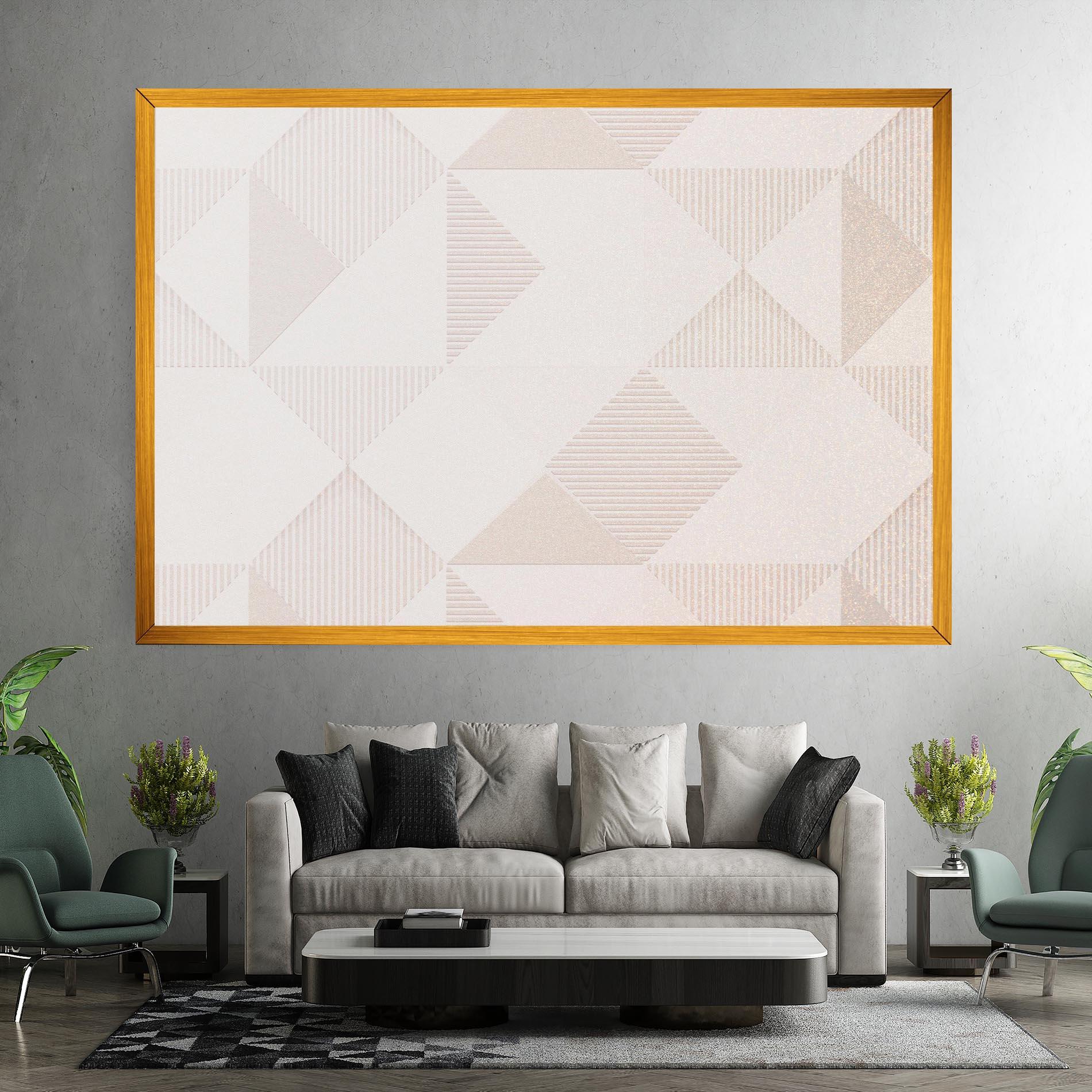 Vászonkép Light Cream Rhombus mockup 7