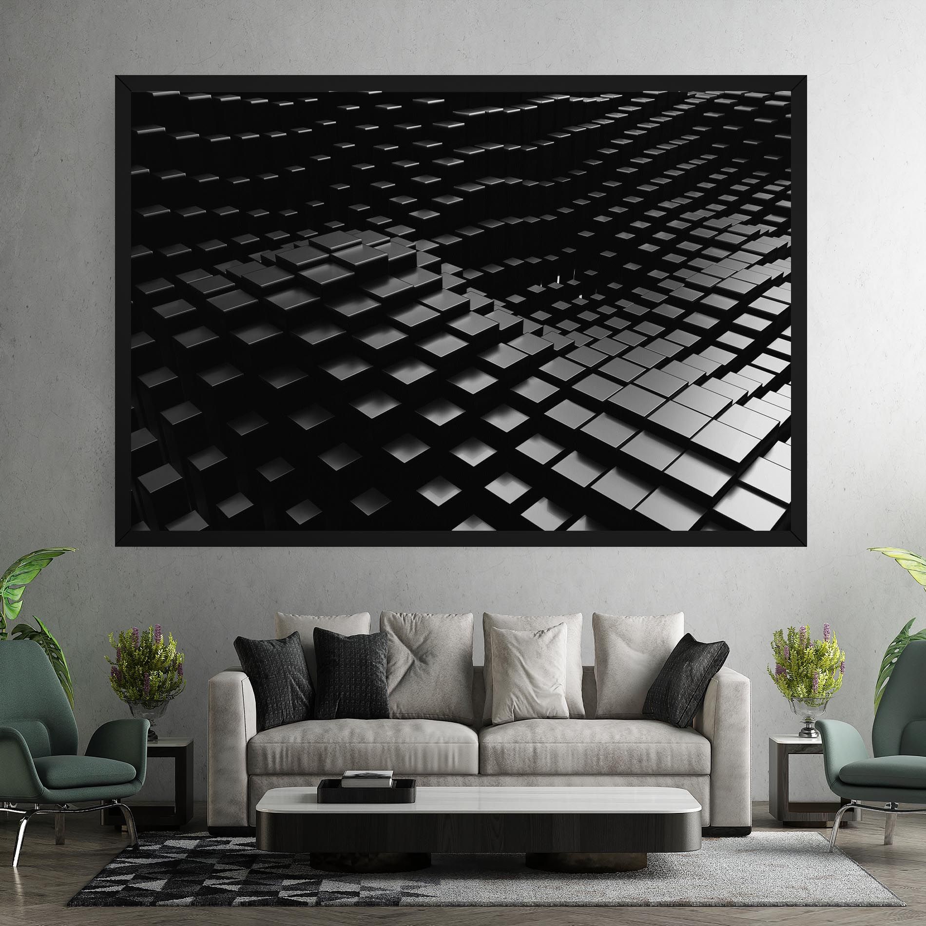Black Square Wave mockup 7