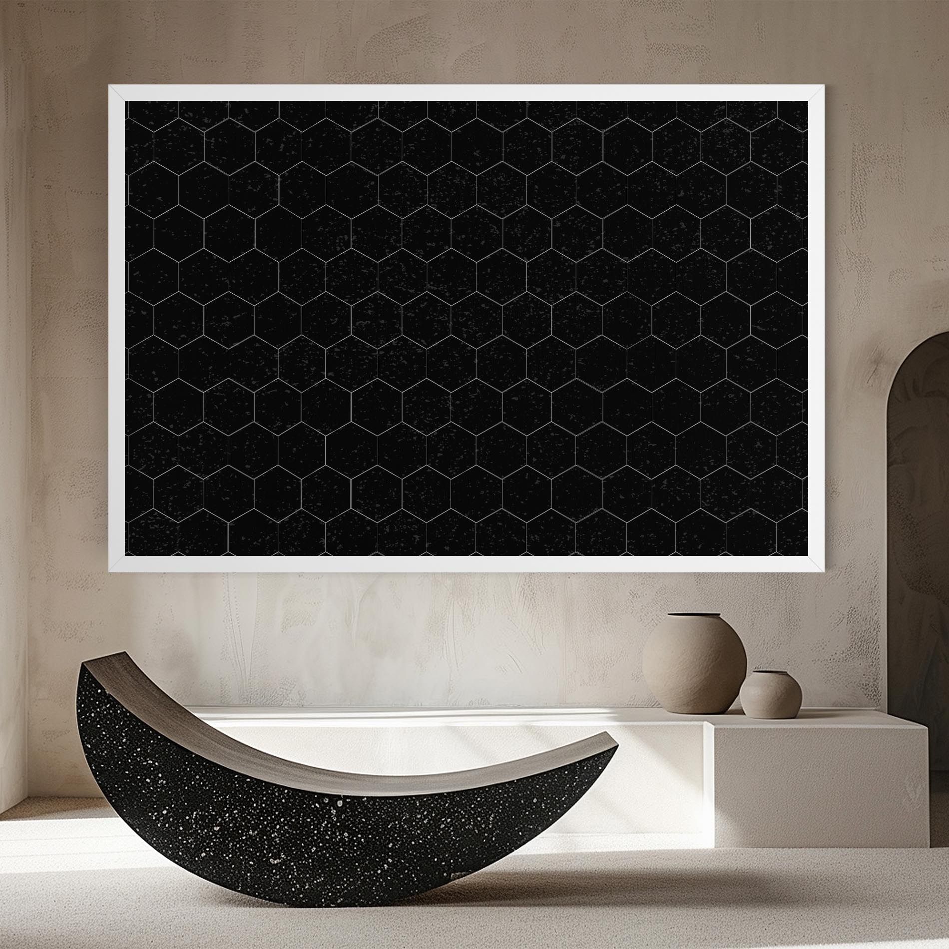 Black Hexagon mockup 8