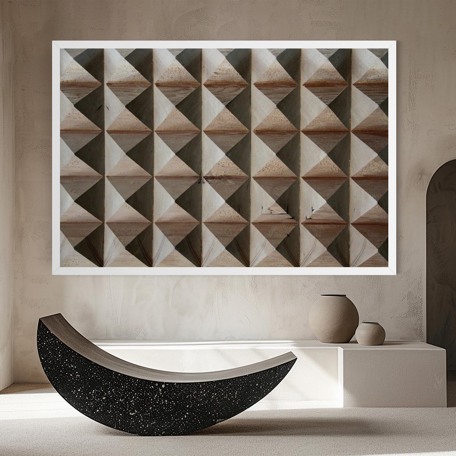 Vászonkép Cream Pyramid mockup 8