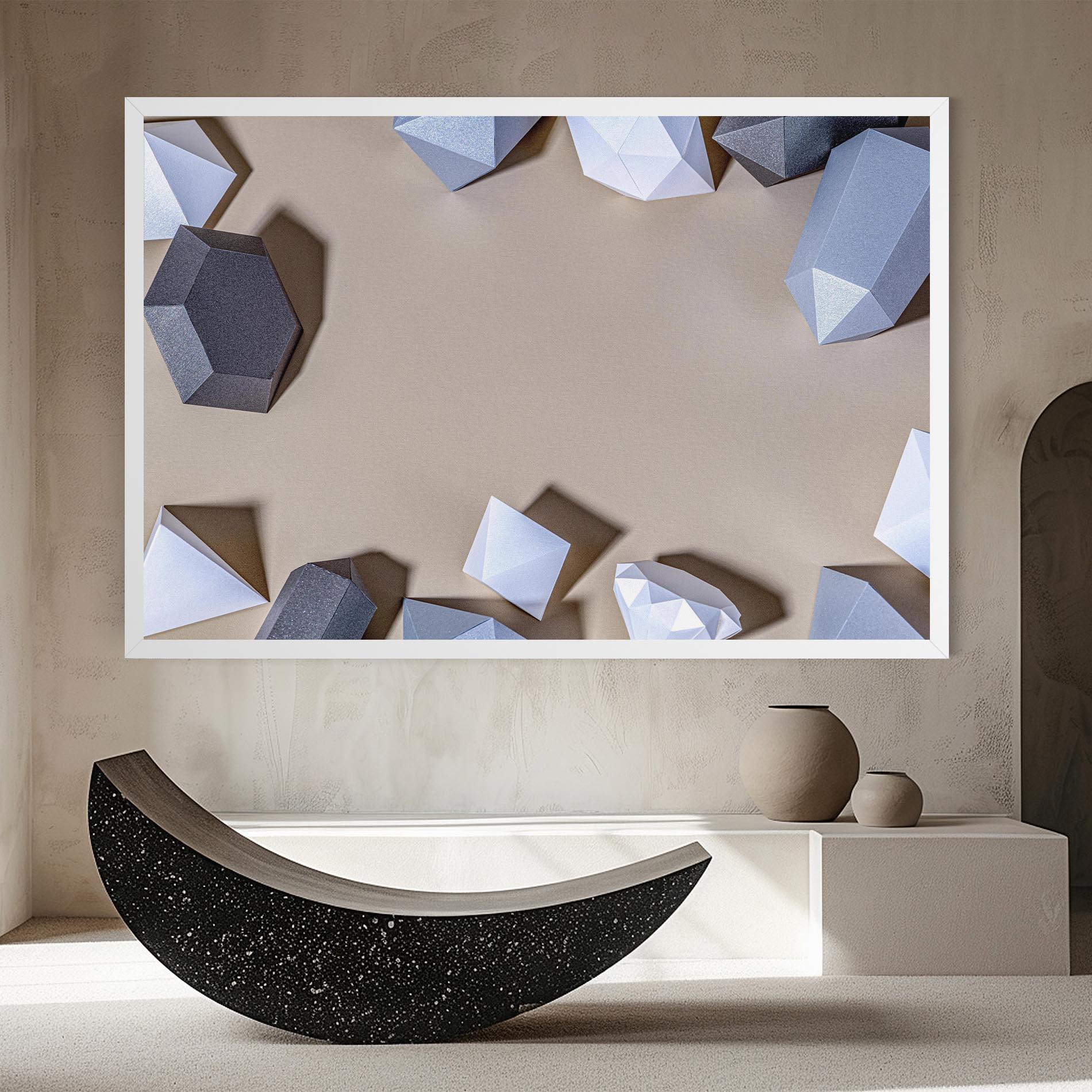 Vászonkép Geometric 3d Shapes mockup 8