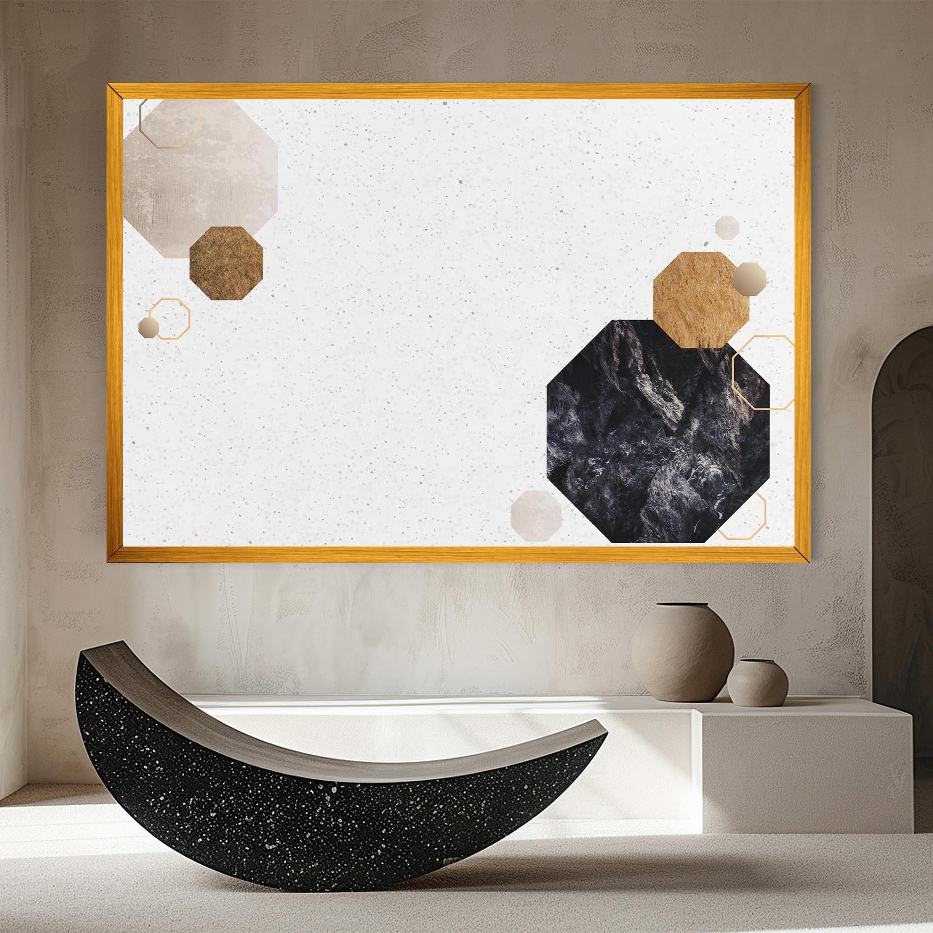 Vászonkép Big Hexagon mockup 8