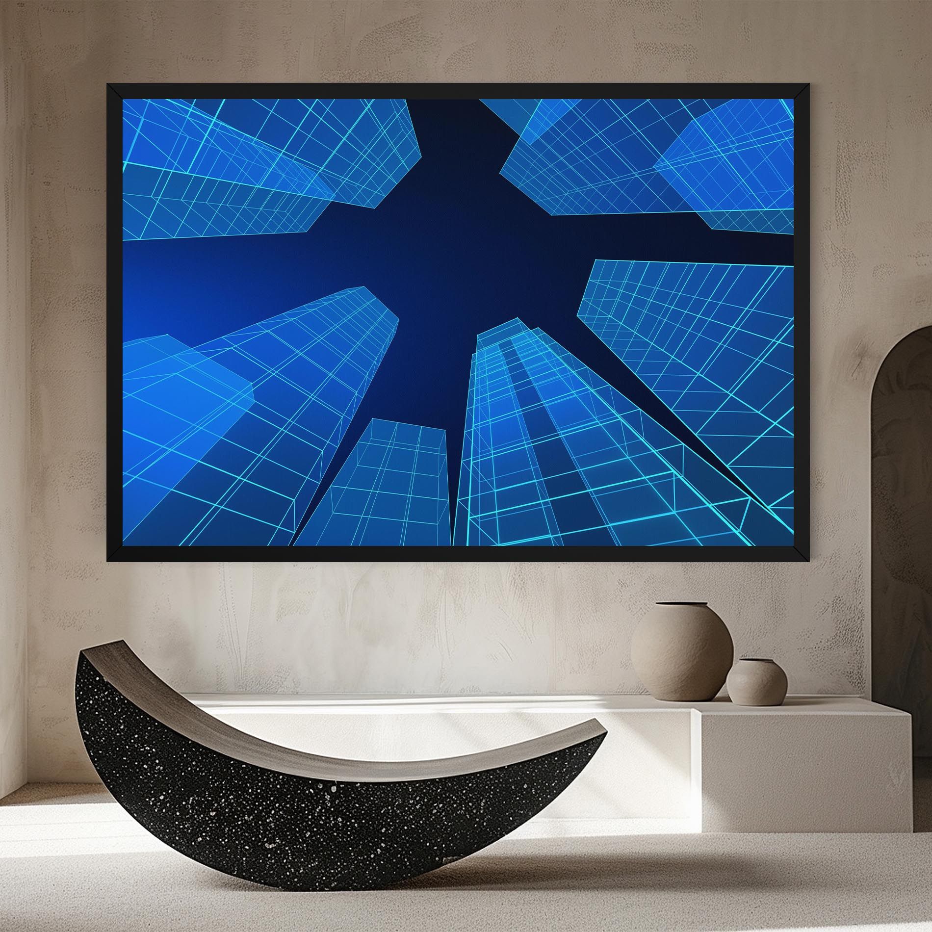 Blue Buildings mockup 8