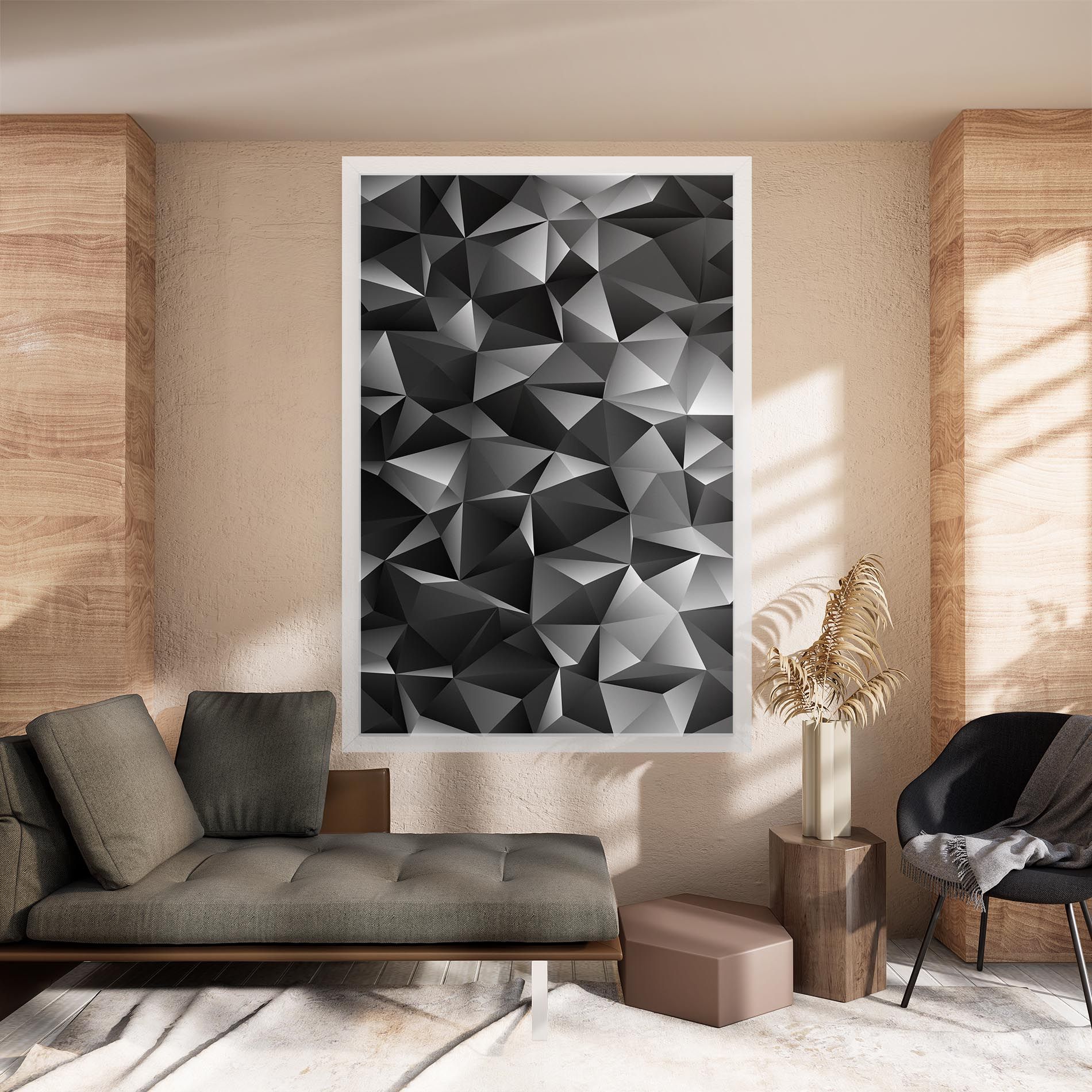 Black Triangle Pattern mockup 8