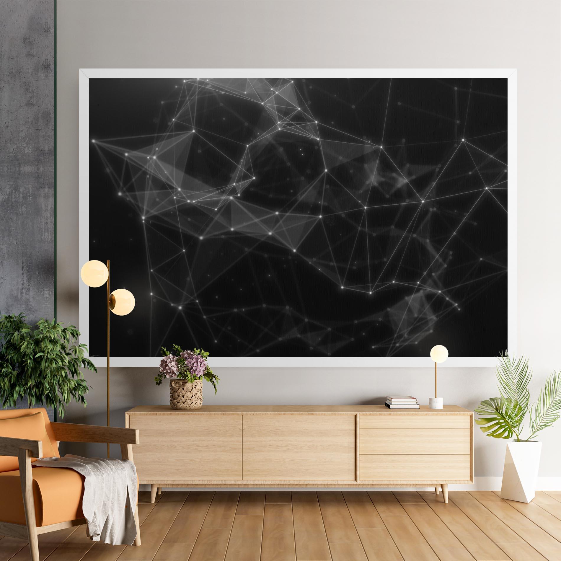 Vászonkép Connecting Lines mockup 9