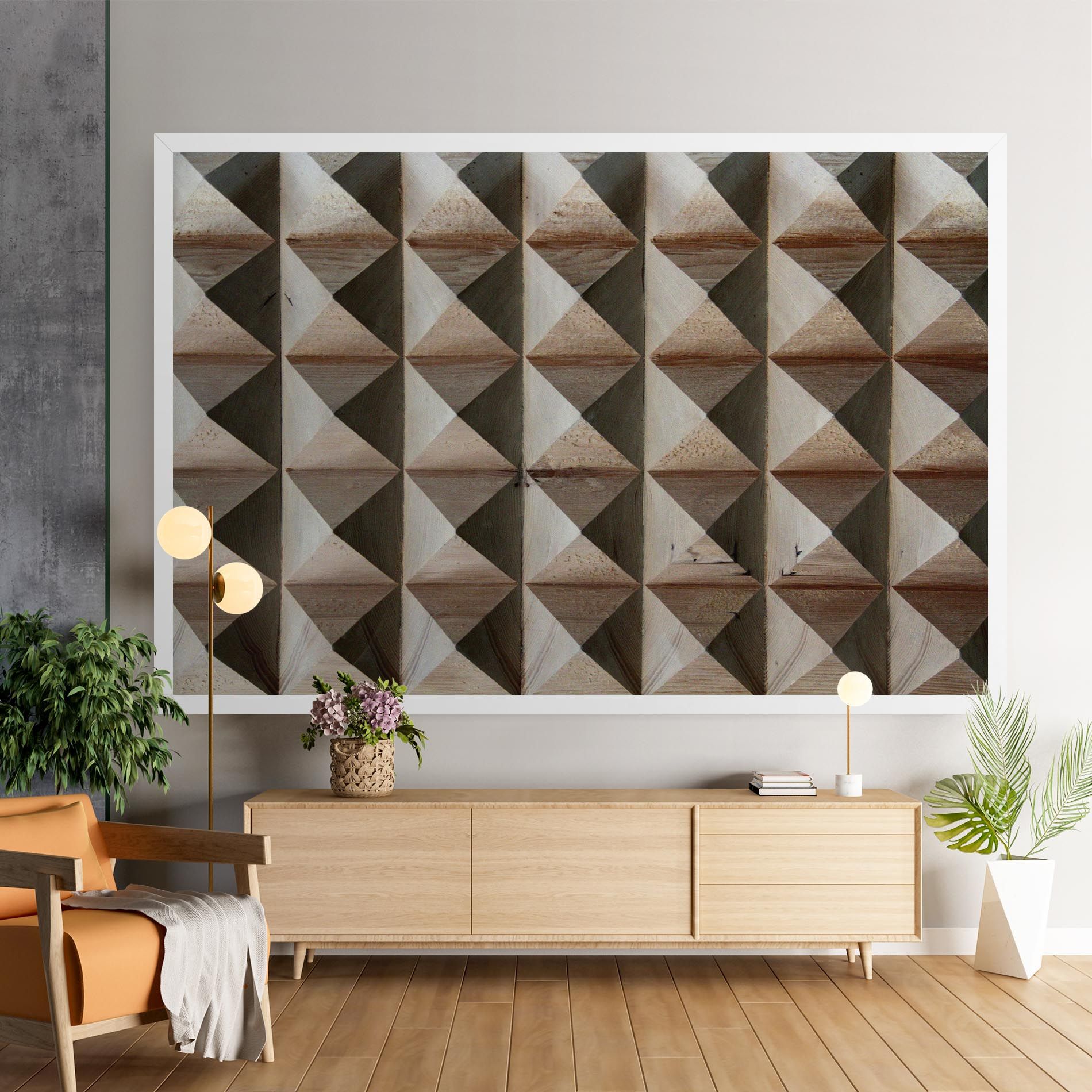 Cream Pyramid mockup 9