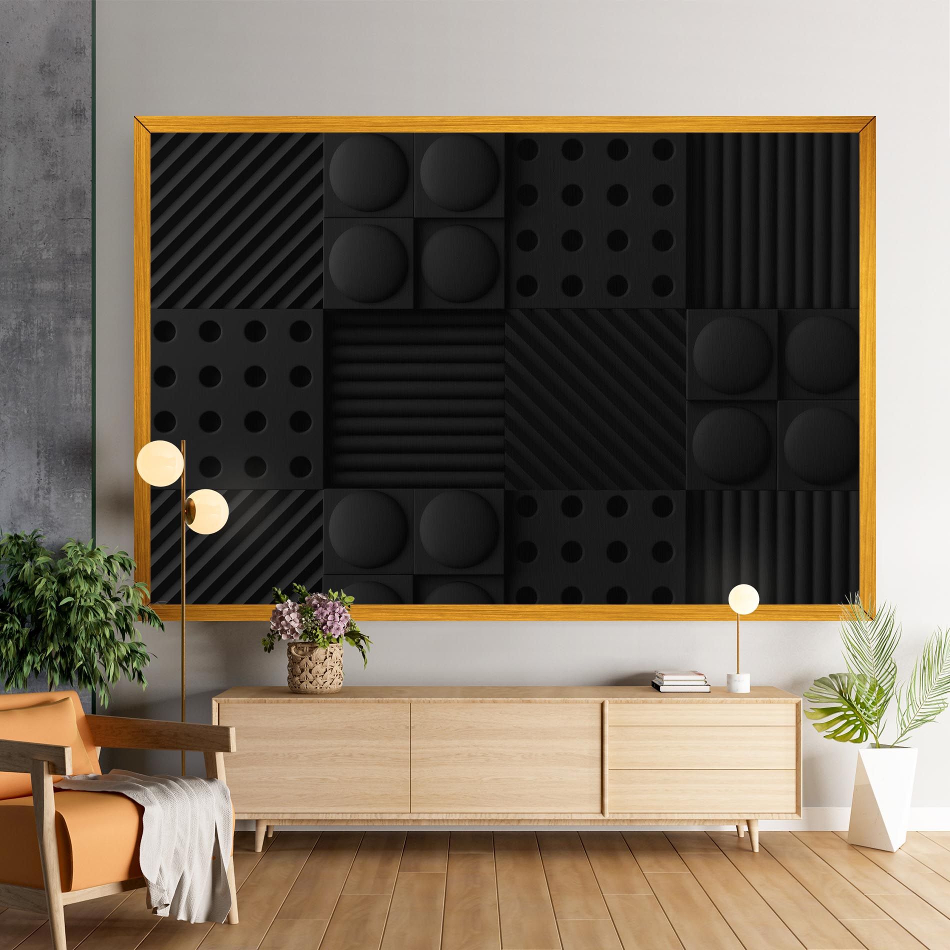Black Square Circle mockup 9