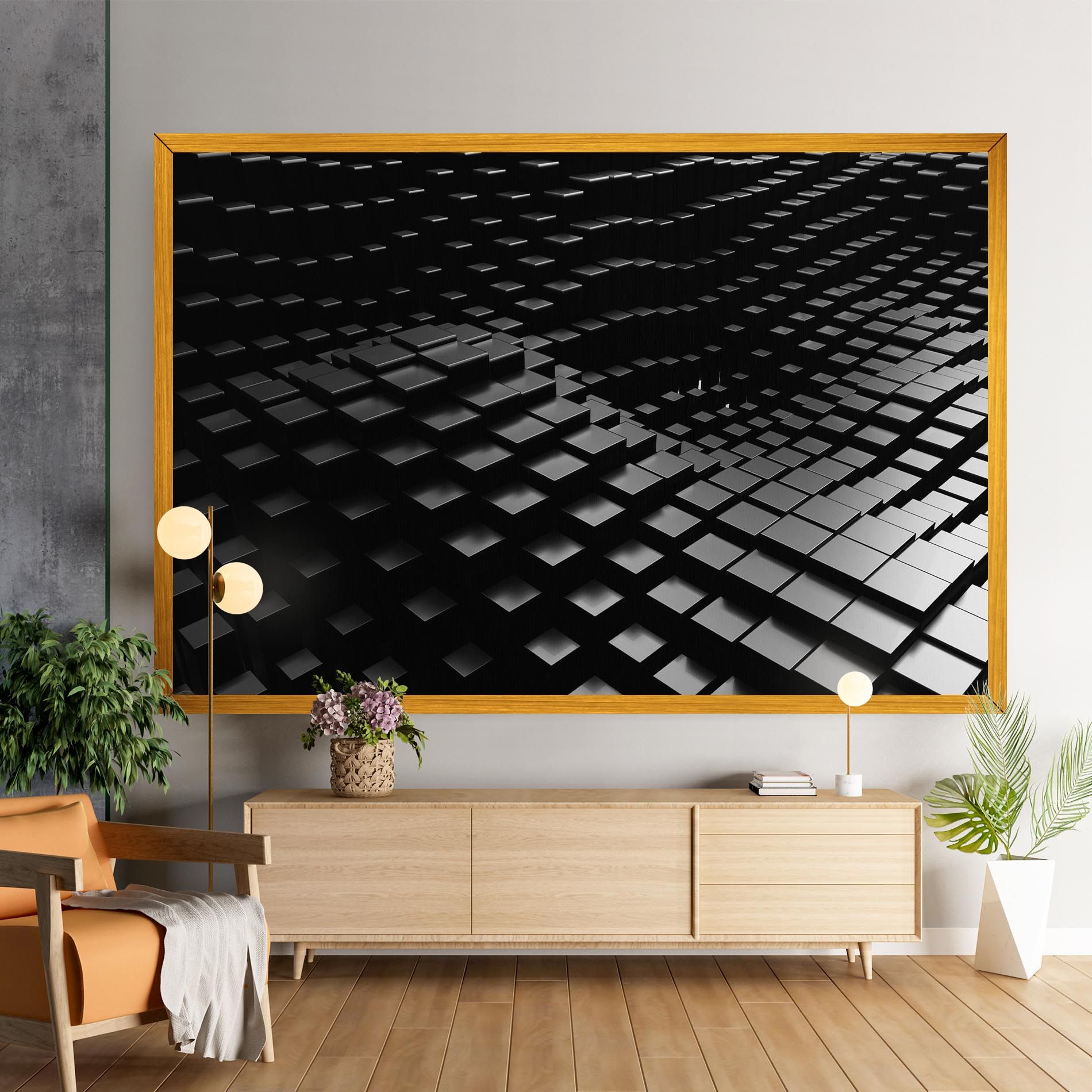Black Square Wave mockup 9