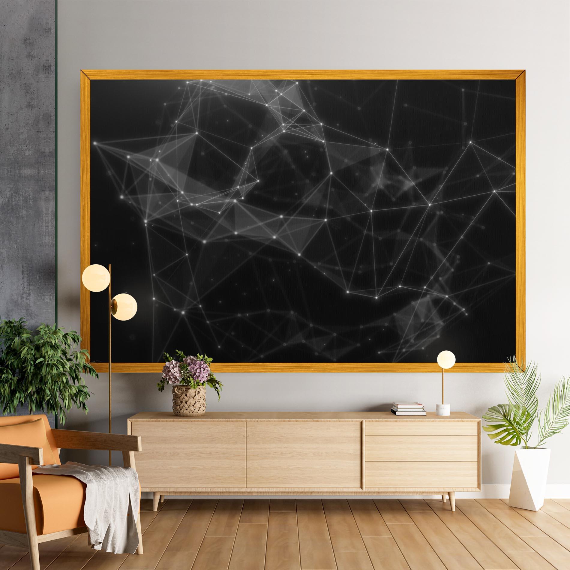 Vászonkép Connecting Lines mockup 9