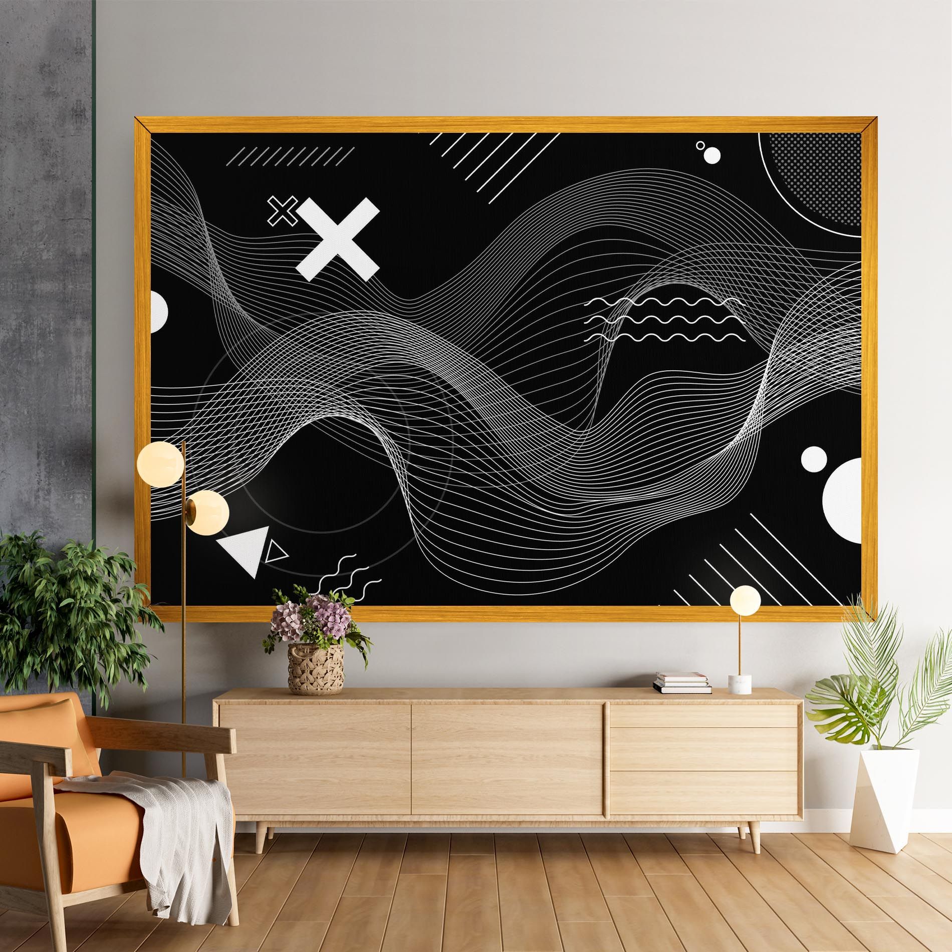 Geometric Lines mockup 9