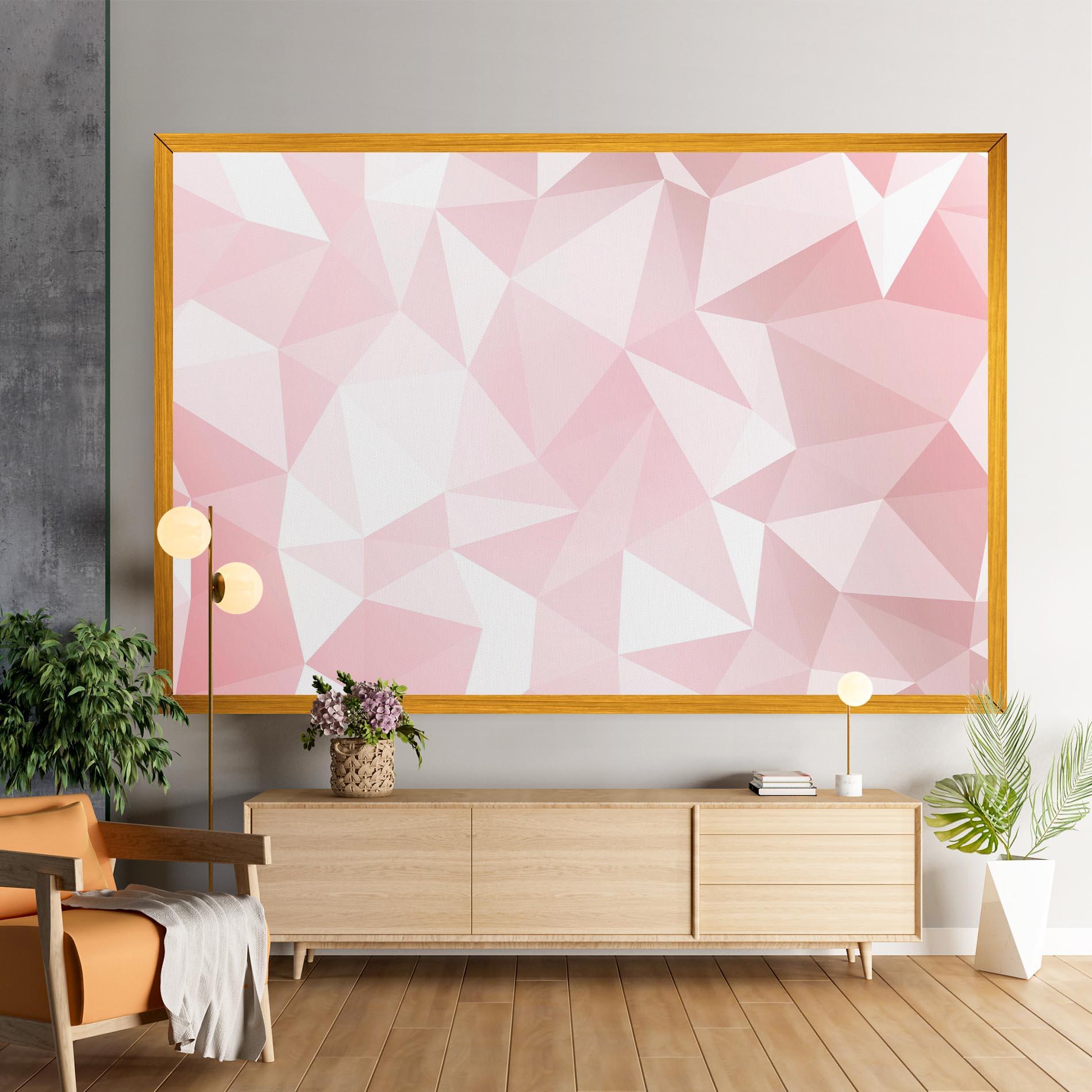Vászonkép Pink Triangle mockup 9