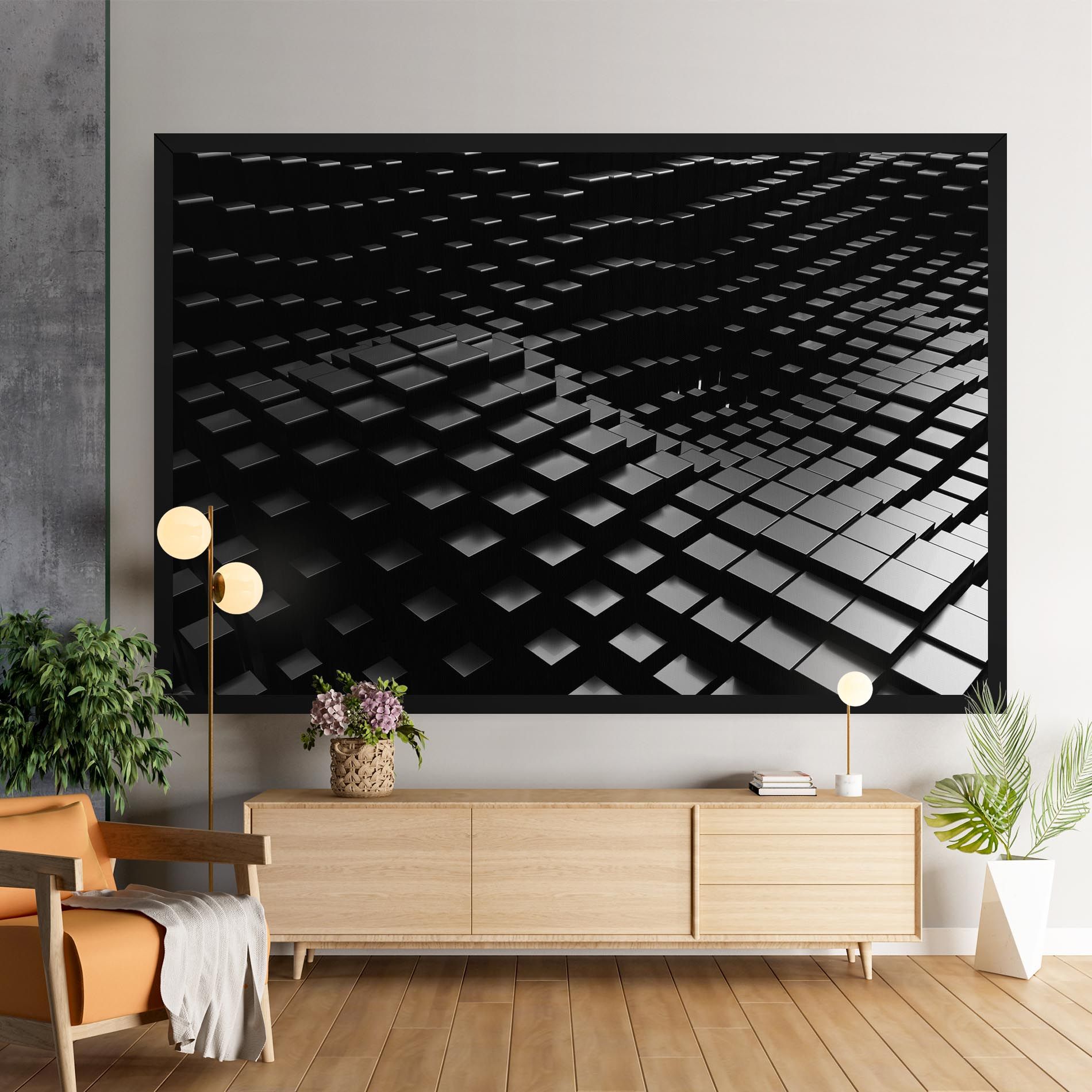 Black Square Wave mockup 9