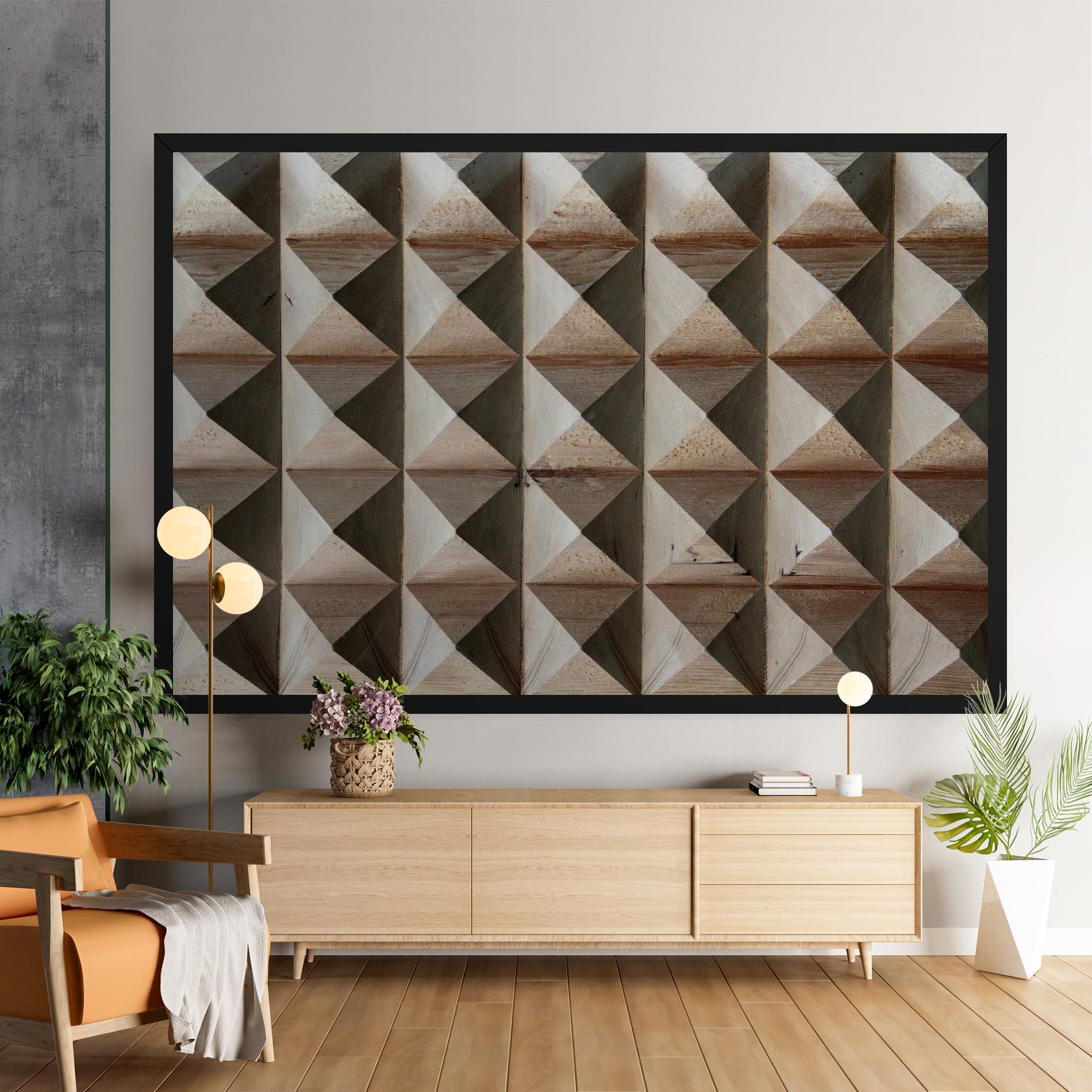 Vászonkép Cream Pyramid mockup 9