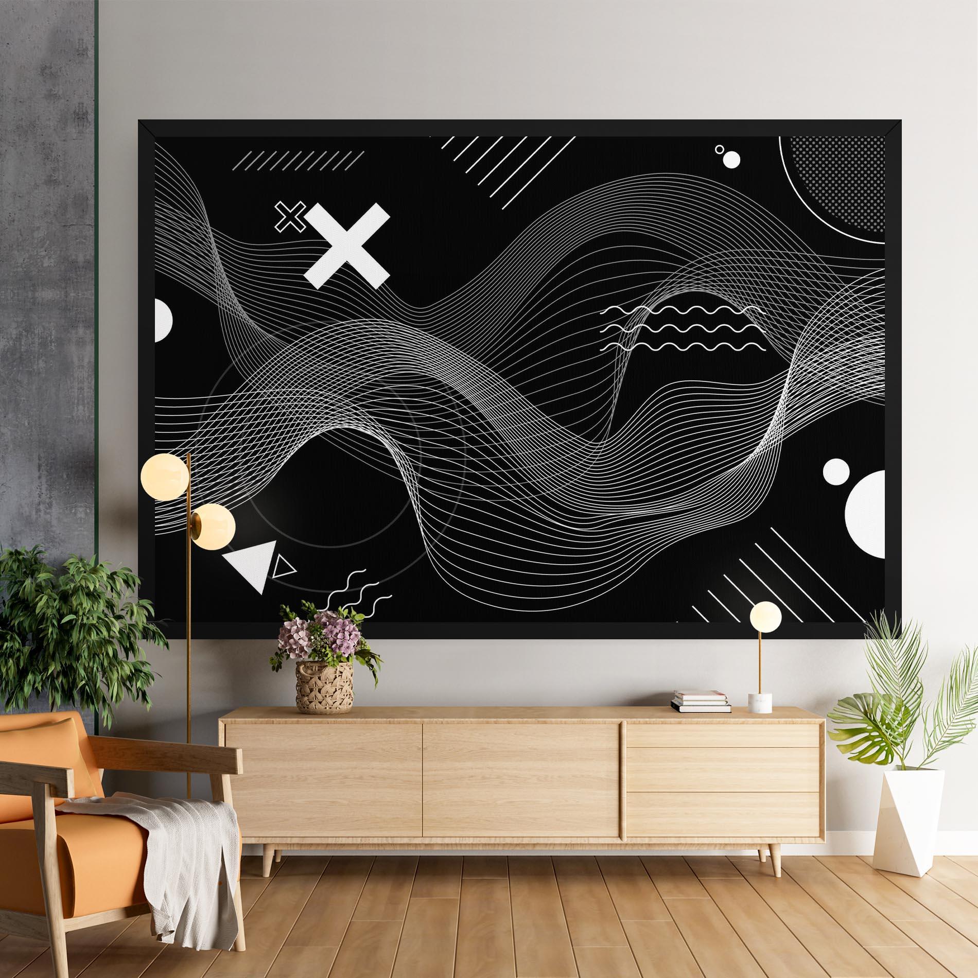 Vászonkép Geometric Lines mockup 9