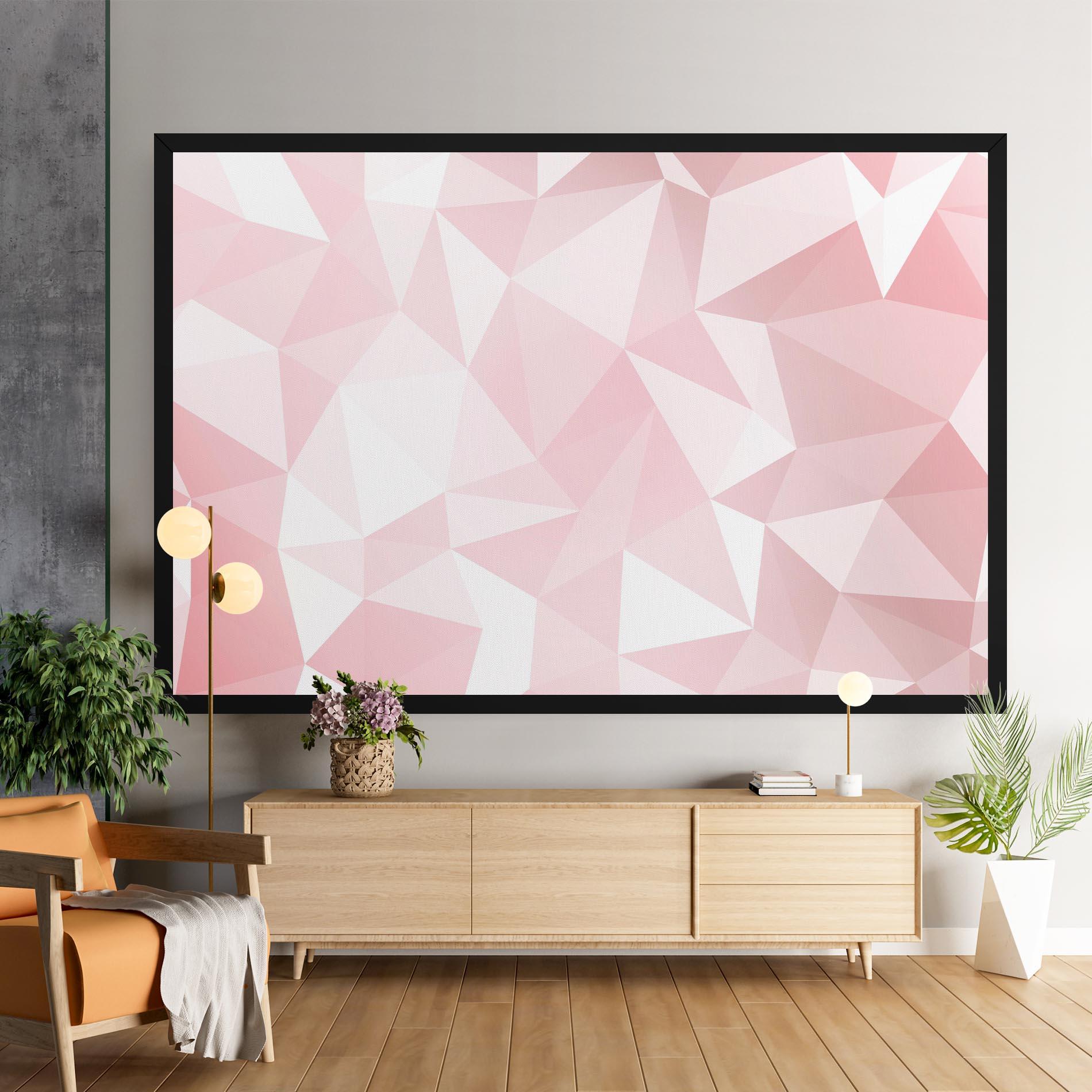 Vászonkép Pink Triangle mockup 9