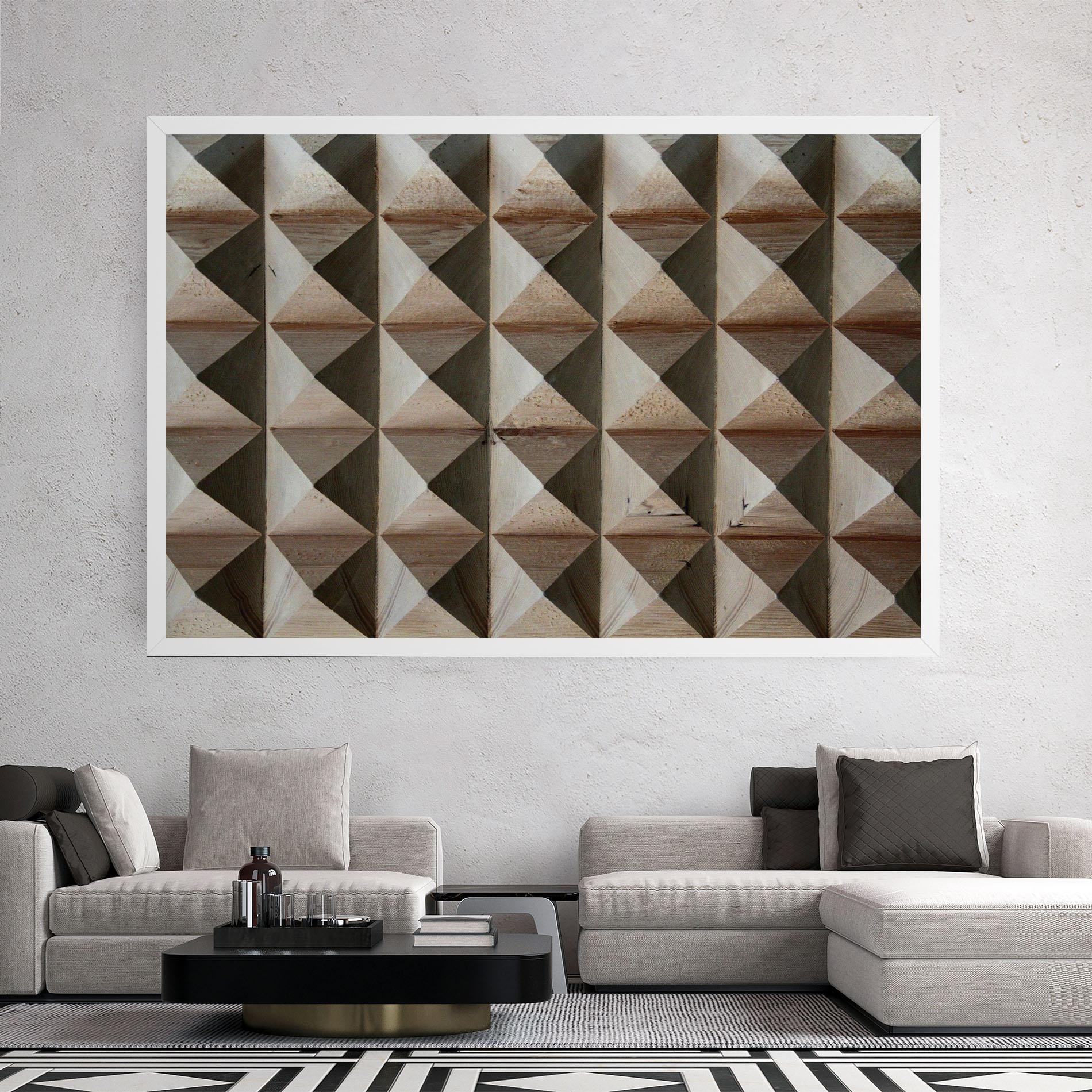 Vászonkép Cream Pyramid mockup 2