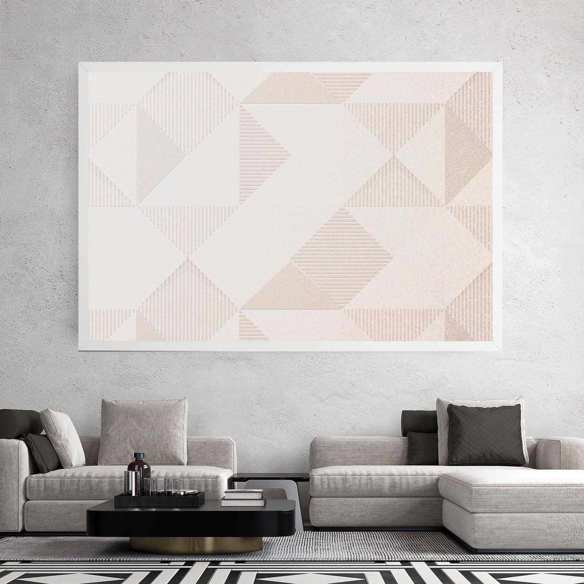 Vászonkép Light Cream Rhombus mockup 2