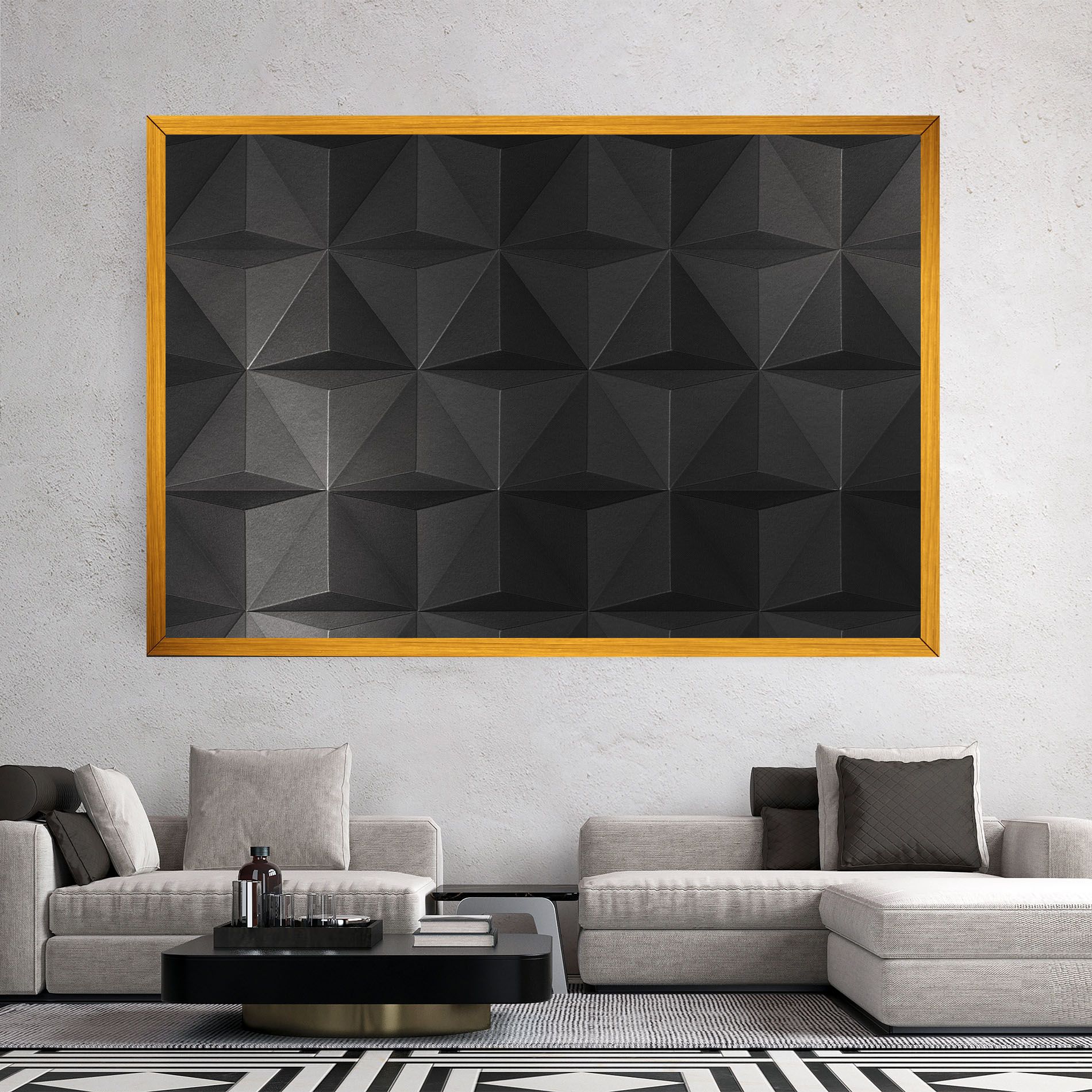 Black Shade Triangle mockup 2