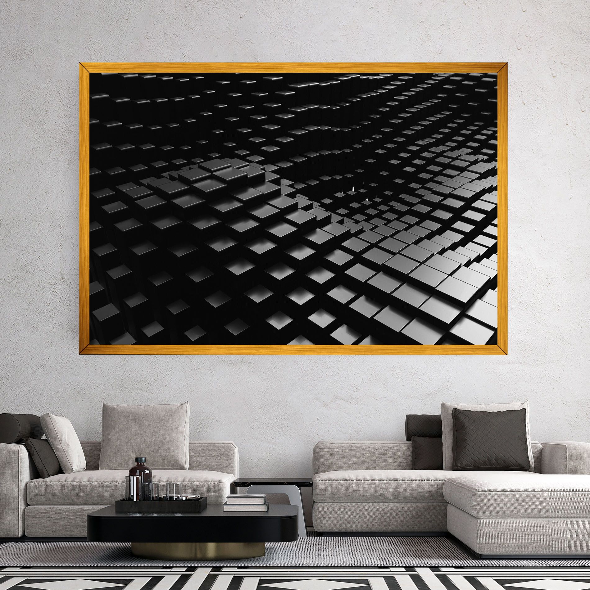 Black Square Wave mockup 2