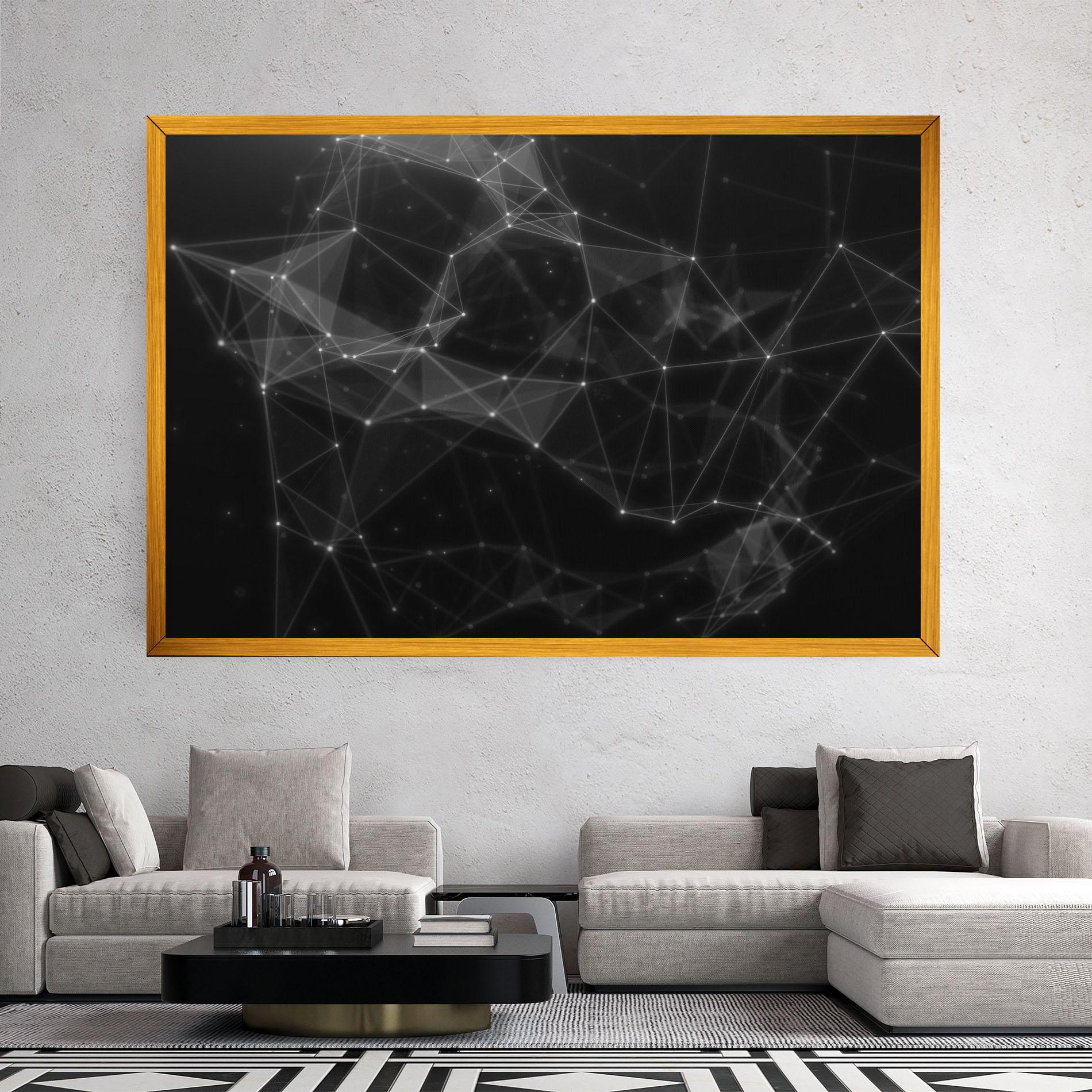 Vászonkép Connecting Lines mockup 2
