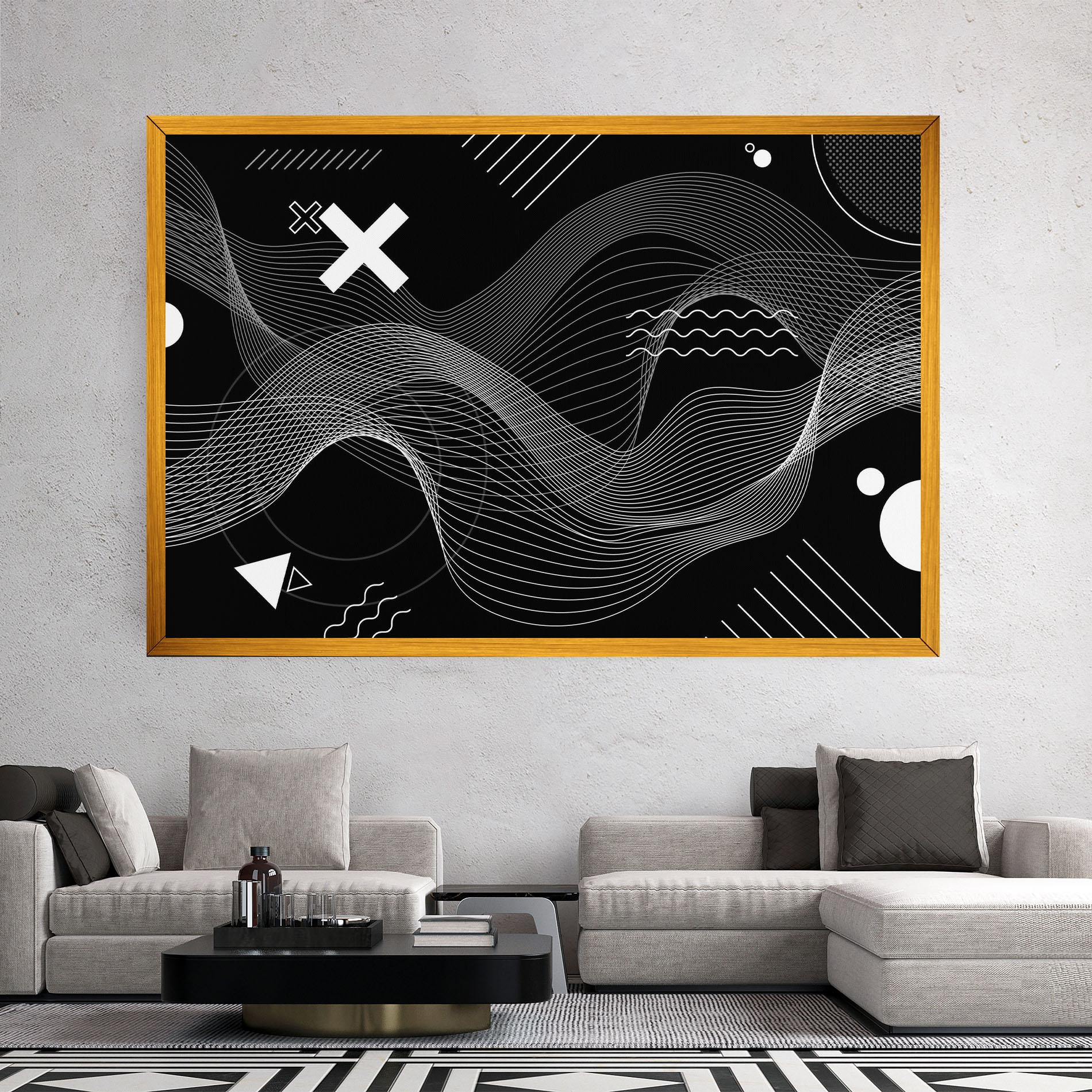 Vászonkép Geometric Lines mockup 2