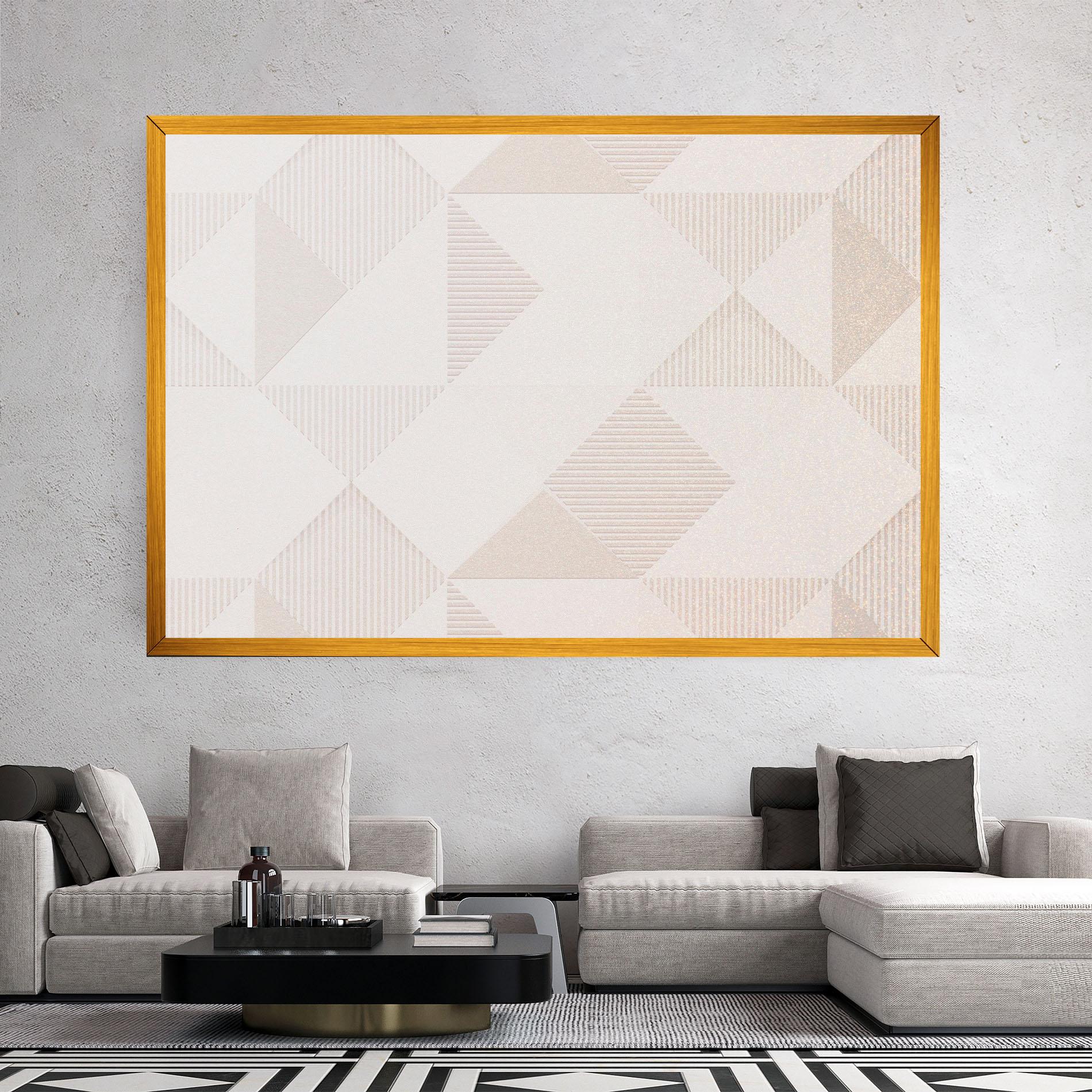 Vászonkép Light Cream Rhombus mockup 2