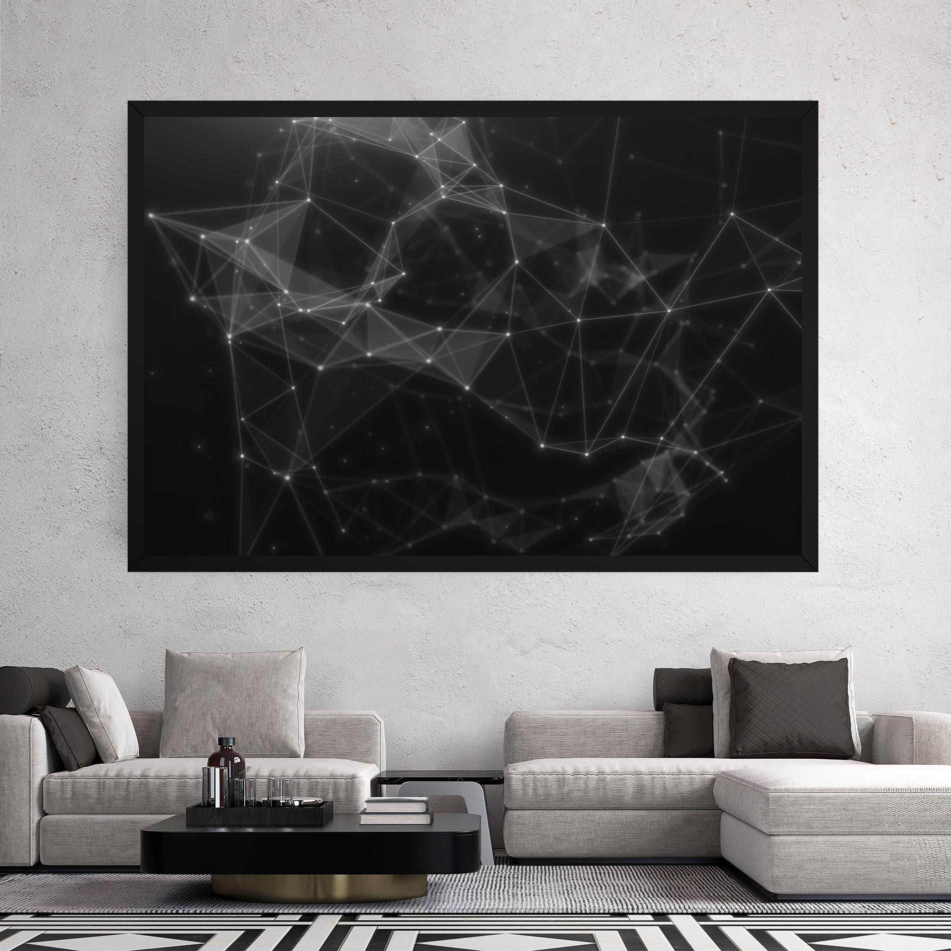 Vászonkép Connecting Lines mockup 2