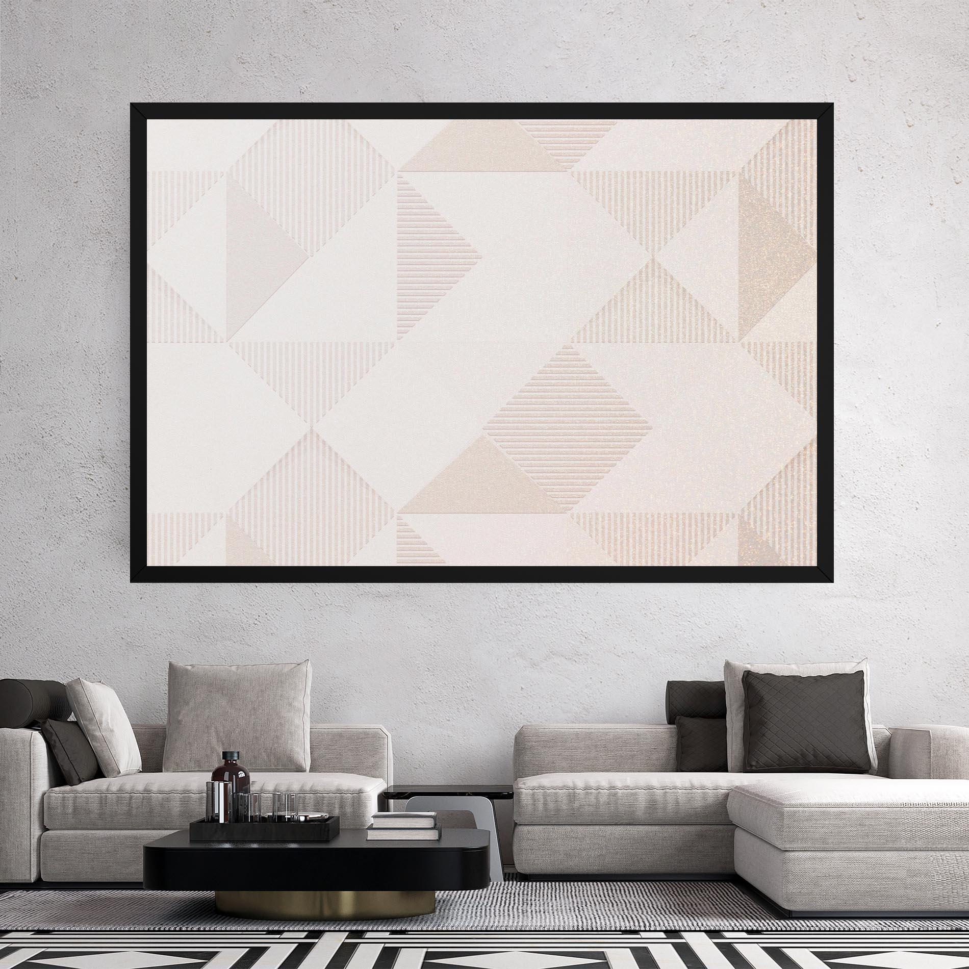 Vászonkép Light Cream Rhombus mockup 2