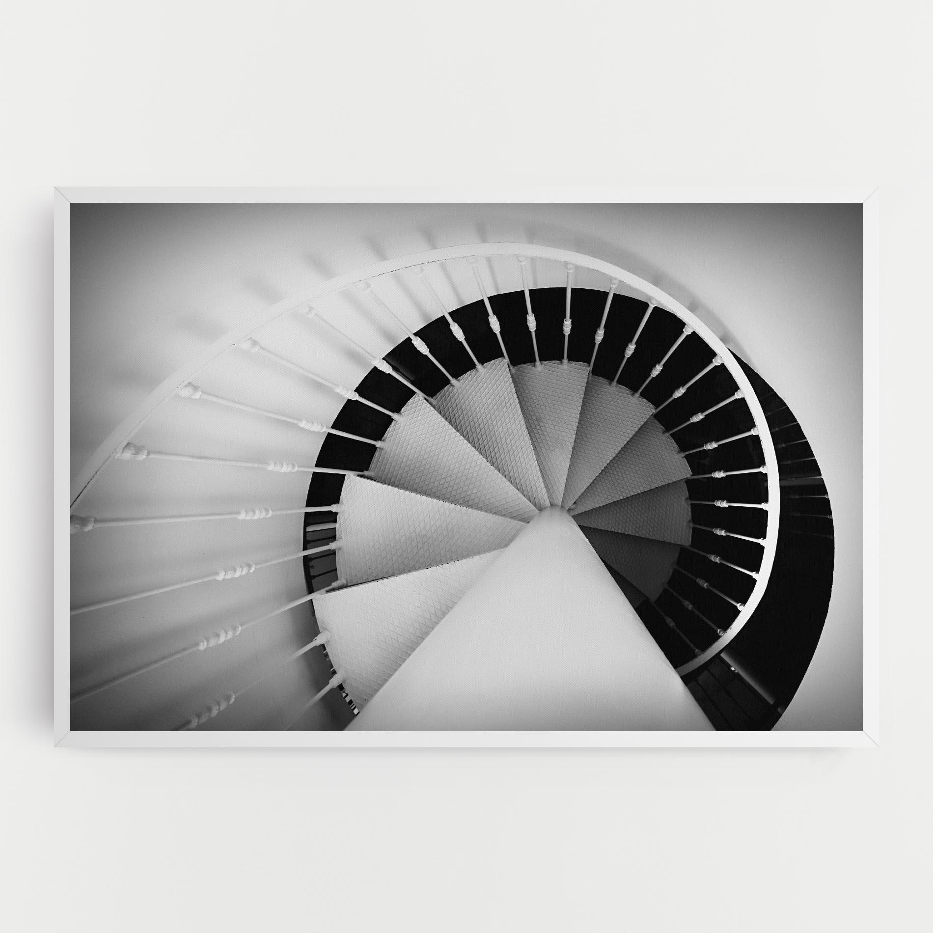 Vászonkép Black Circle Stairs mockup 0