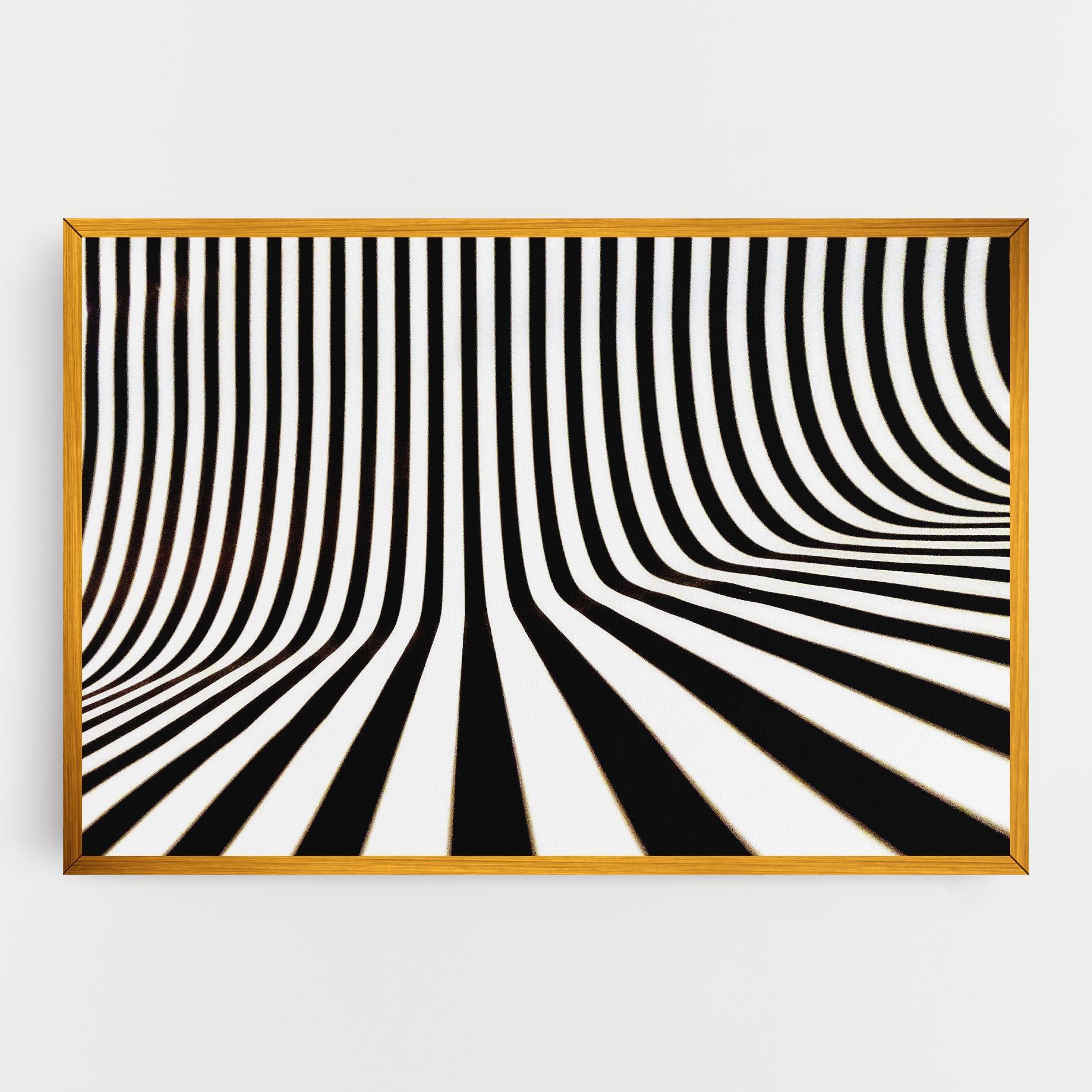 Vászonkép Black And White Illusion mockup 0