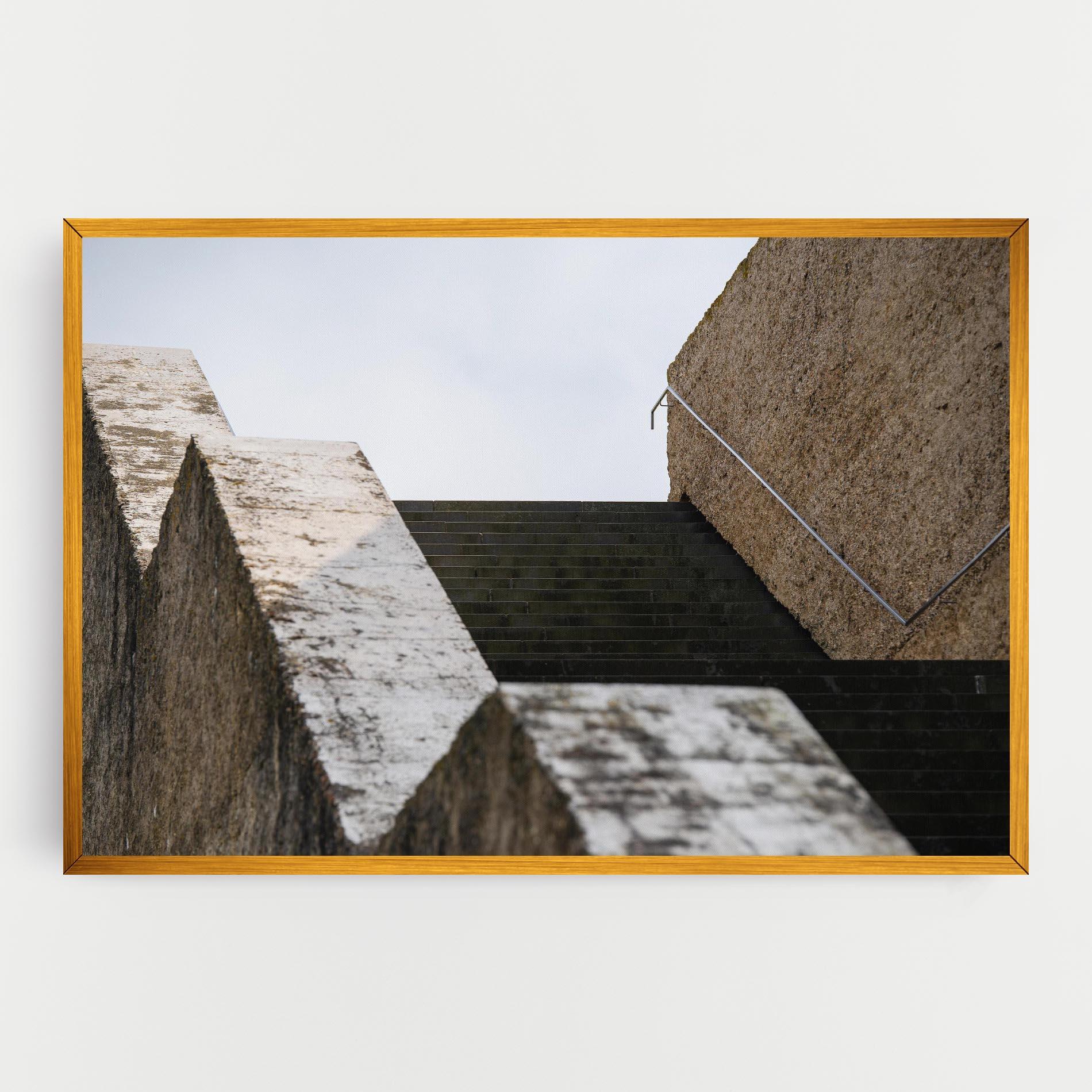 Vászonkép Black Stairs mockup 0