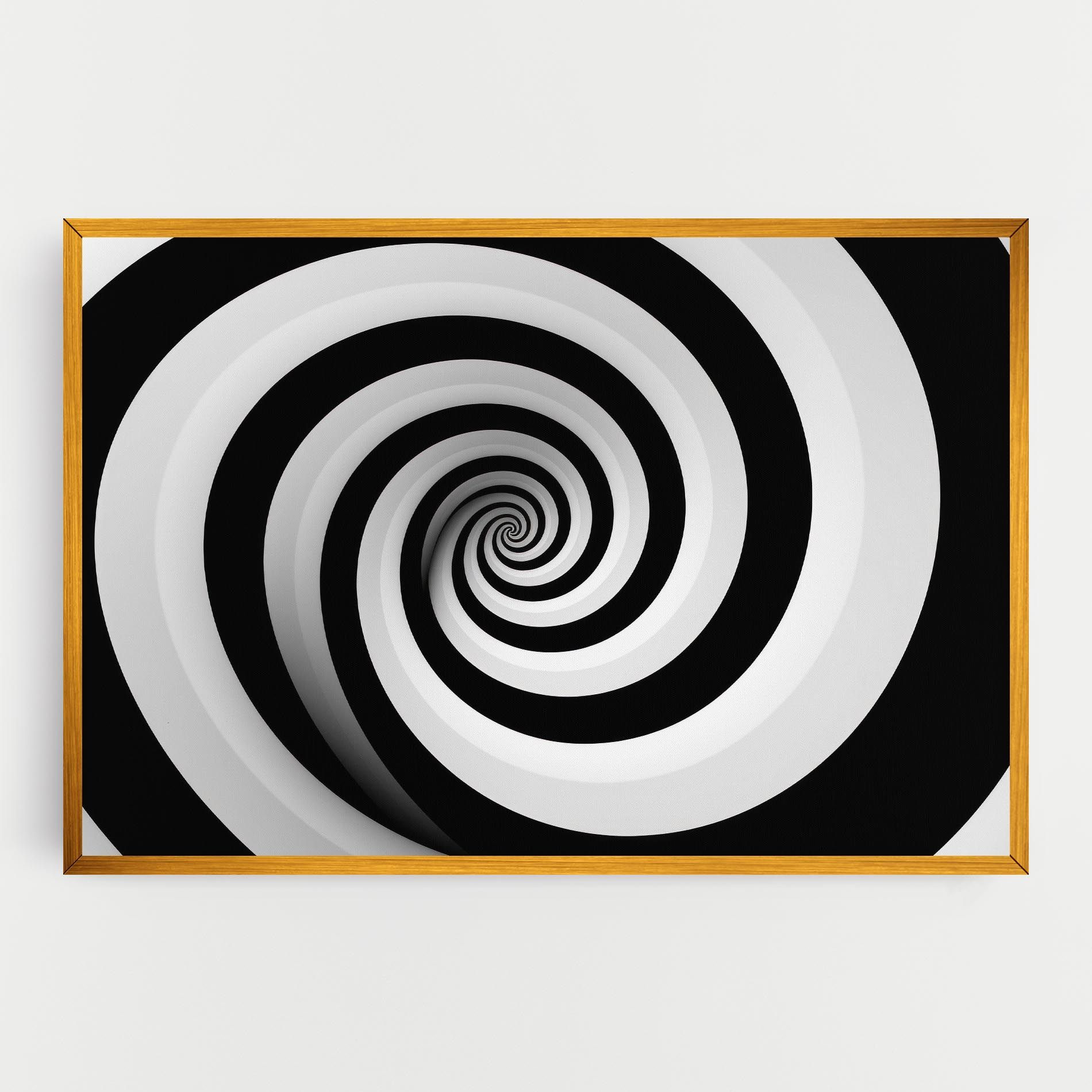 Black White Spiral mockup 0